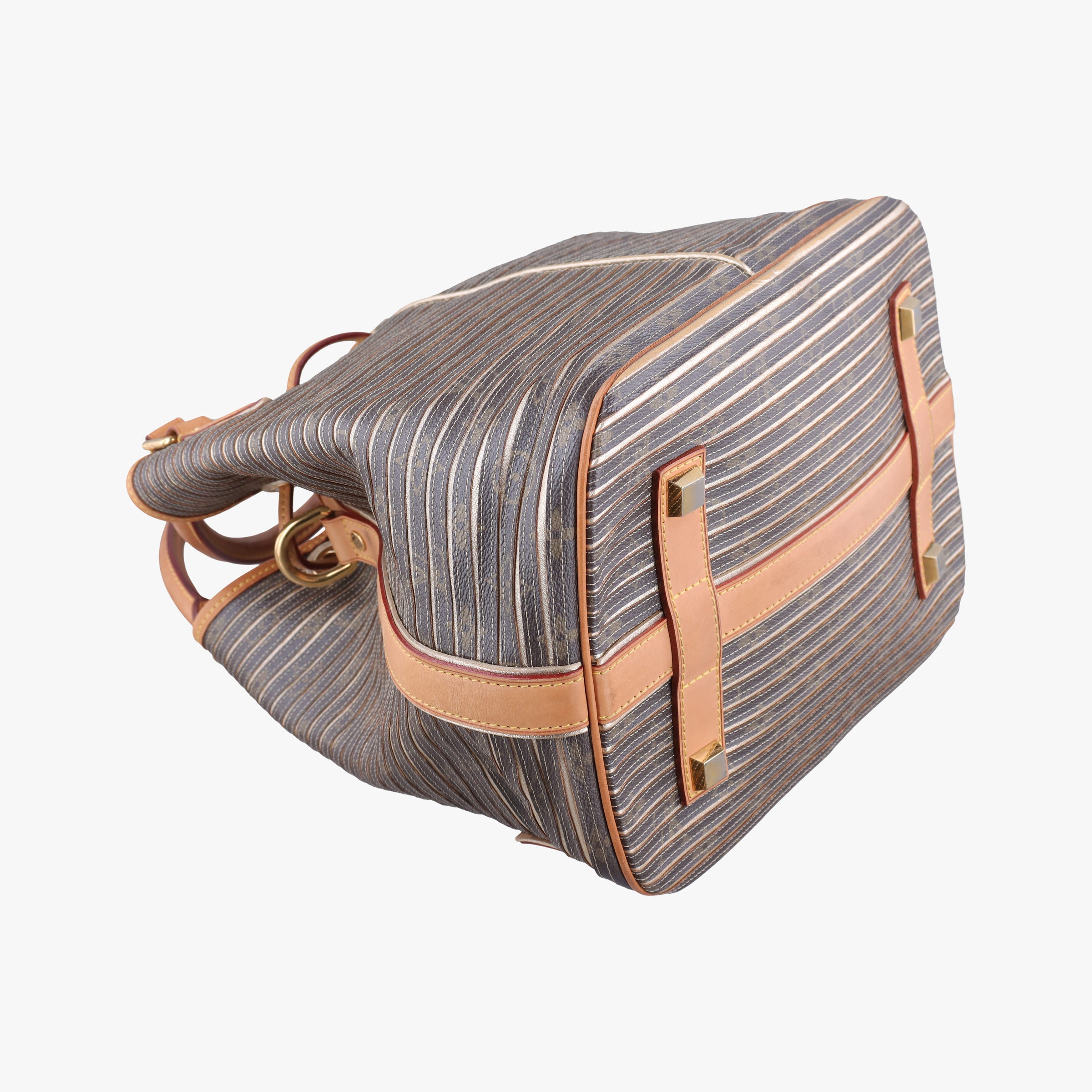 Pre-owned Louis Vuitton Neo brown×Argent Monogram Eden×calf leather M40355 shoulderbag | stylenewstar