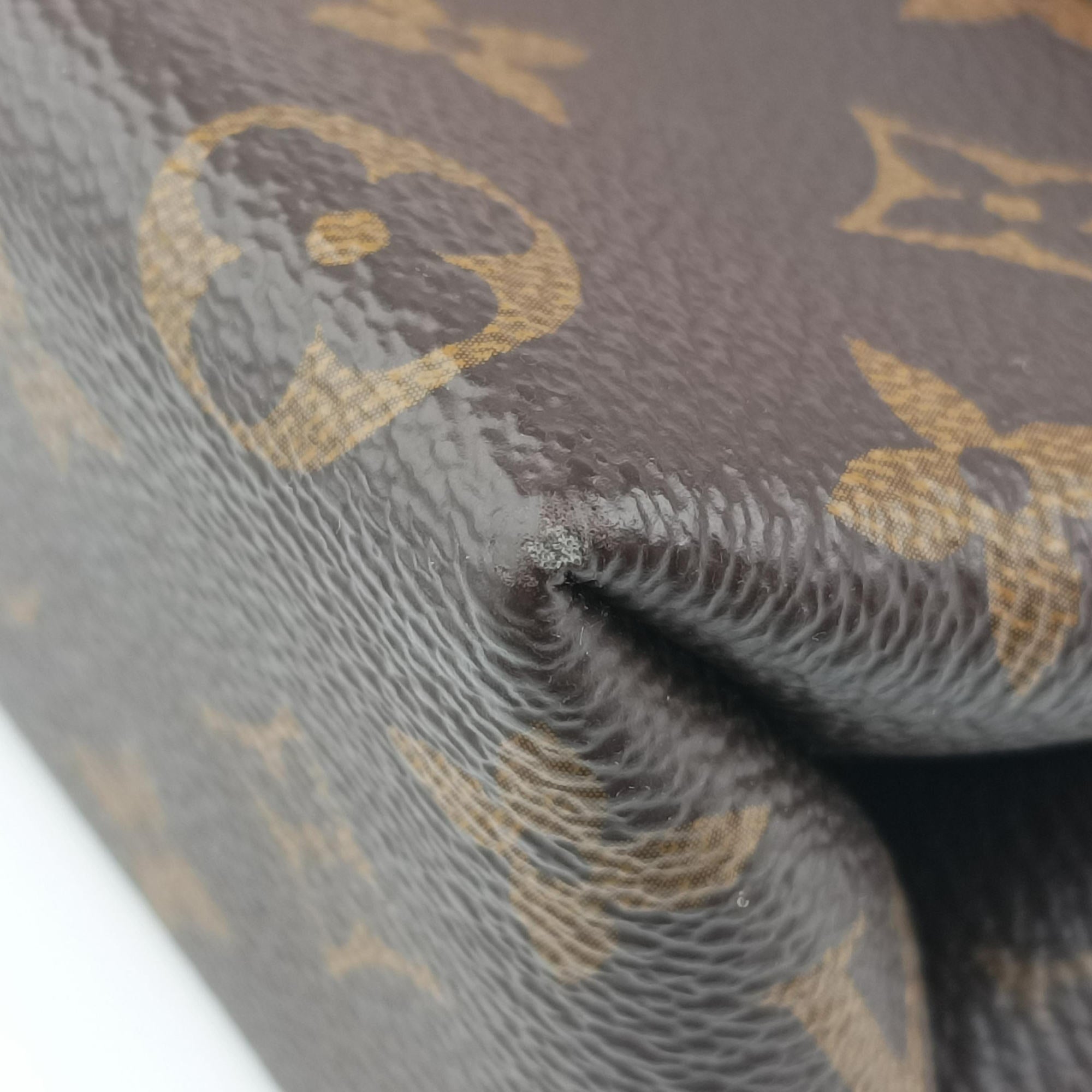 Pre-owned Louis Vuitton Rocky BB Monogram/Brown×Coqulicot Monogram canvas×calf leather M44322 shoulderbag | stylenewstar