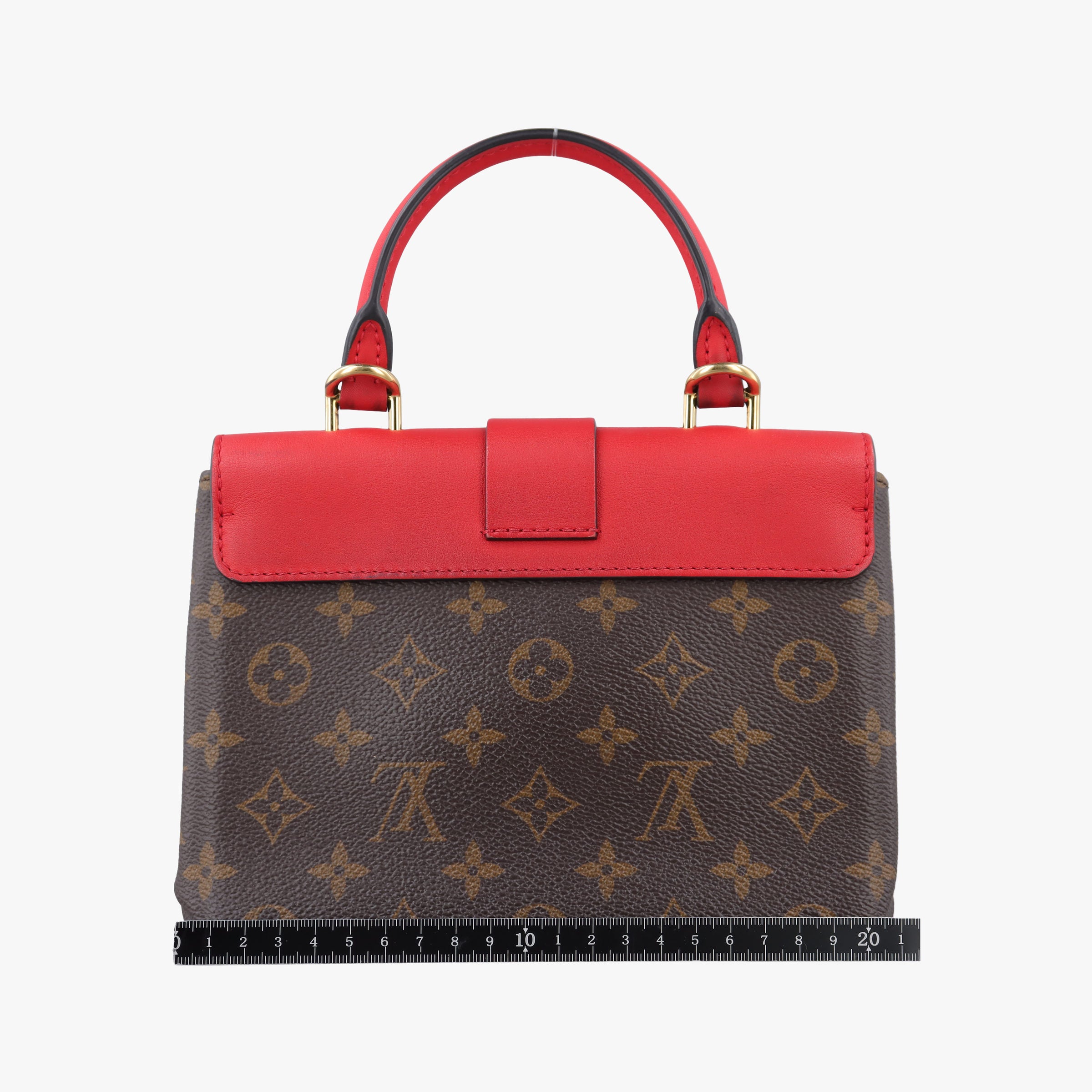 Pre-owned Louis Vuitton Rocky BB Monogram/Brown×Coqulicot Monogram canvas×calf leather M44322 shoulderbag | stylenewstar