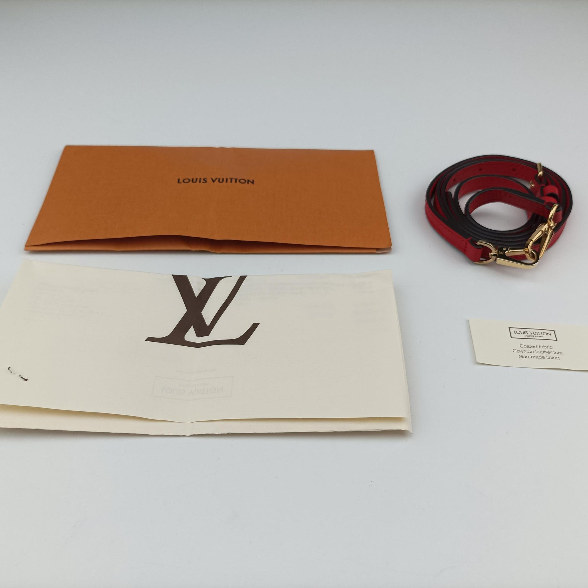Pre-owned Louis Vuitton Rocky BB Monogram/Brown×Coqulicot Monogram canvas×calf leather M44322 shoulderbag | stylenewstar
