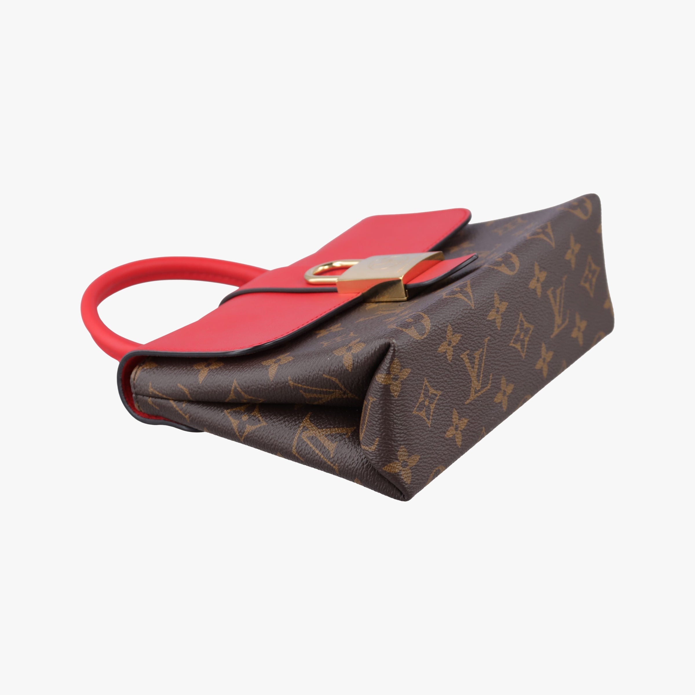 Pre-owned Louis Vuitton Rocky BB Monogram/Brown×Coqulicot Monogram canvas×calf leather M44322 shoulderbag | stylenewstar