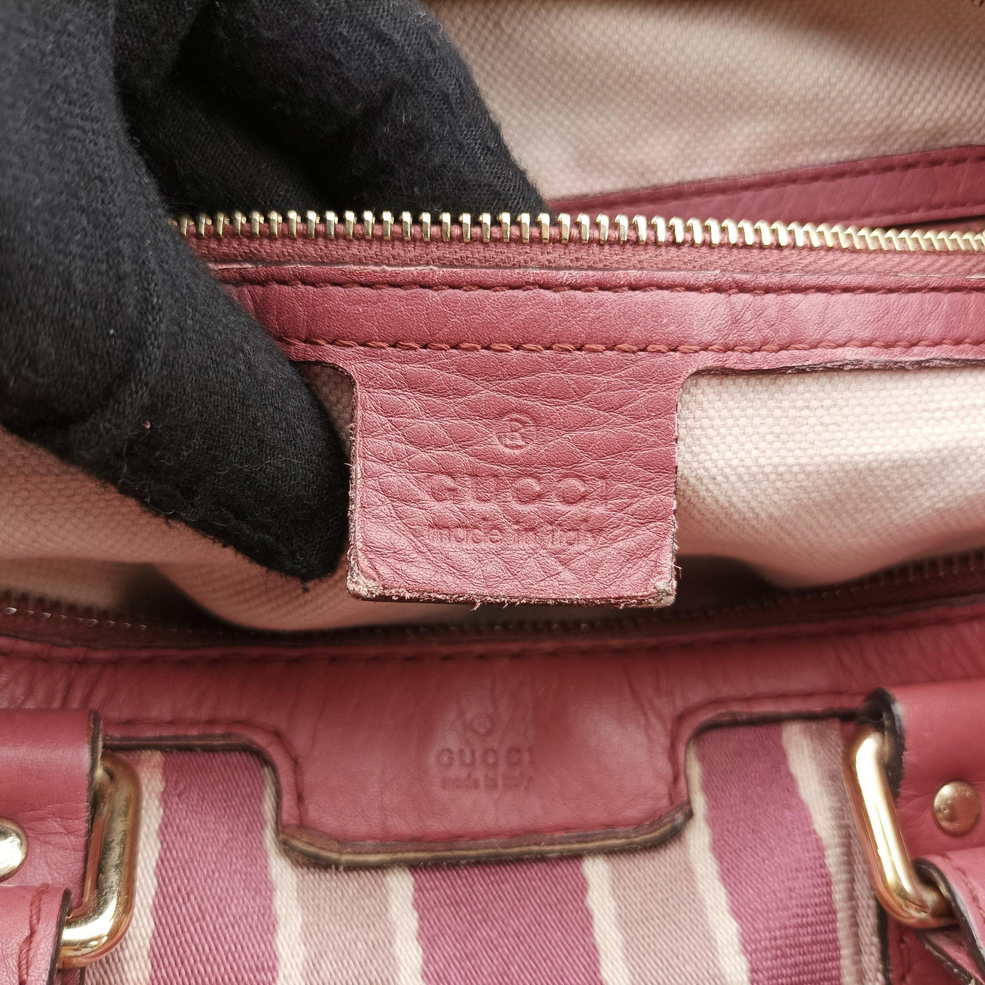 Secondhand Gucci Sherry Line Pink Leather 247205 shoulderbag | stylenewstar