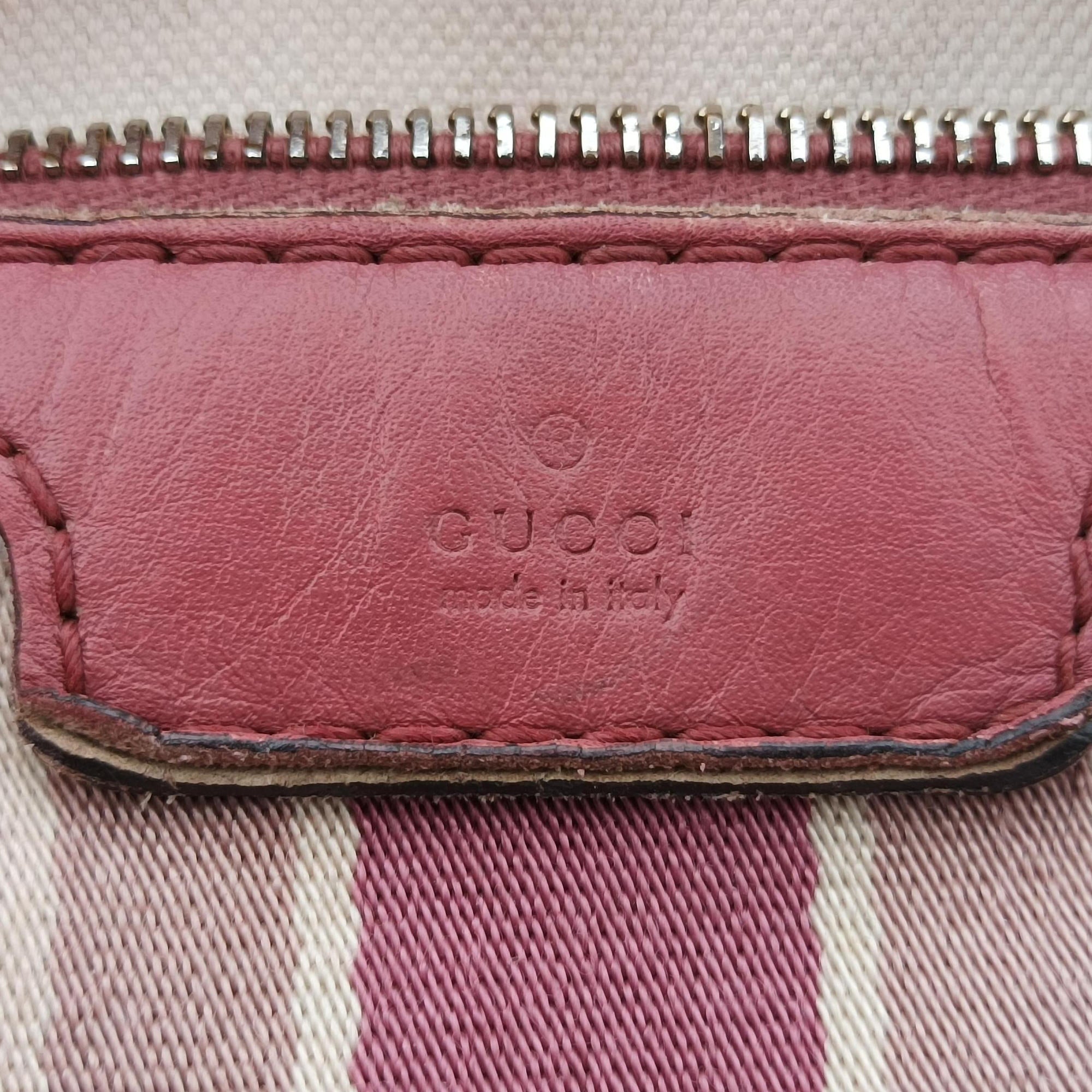Secondhand Gucci Sherry Line Pink Leather 247205 shoulderbag | stylenewstar