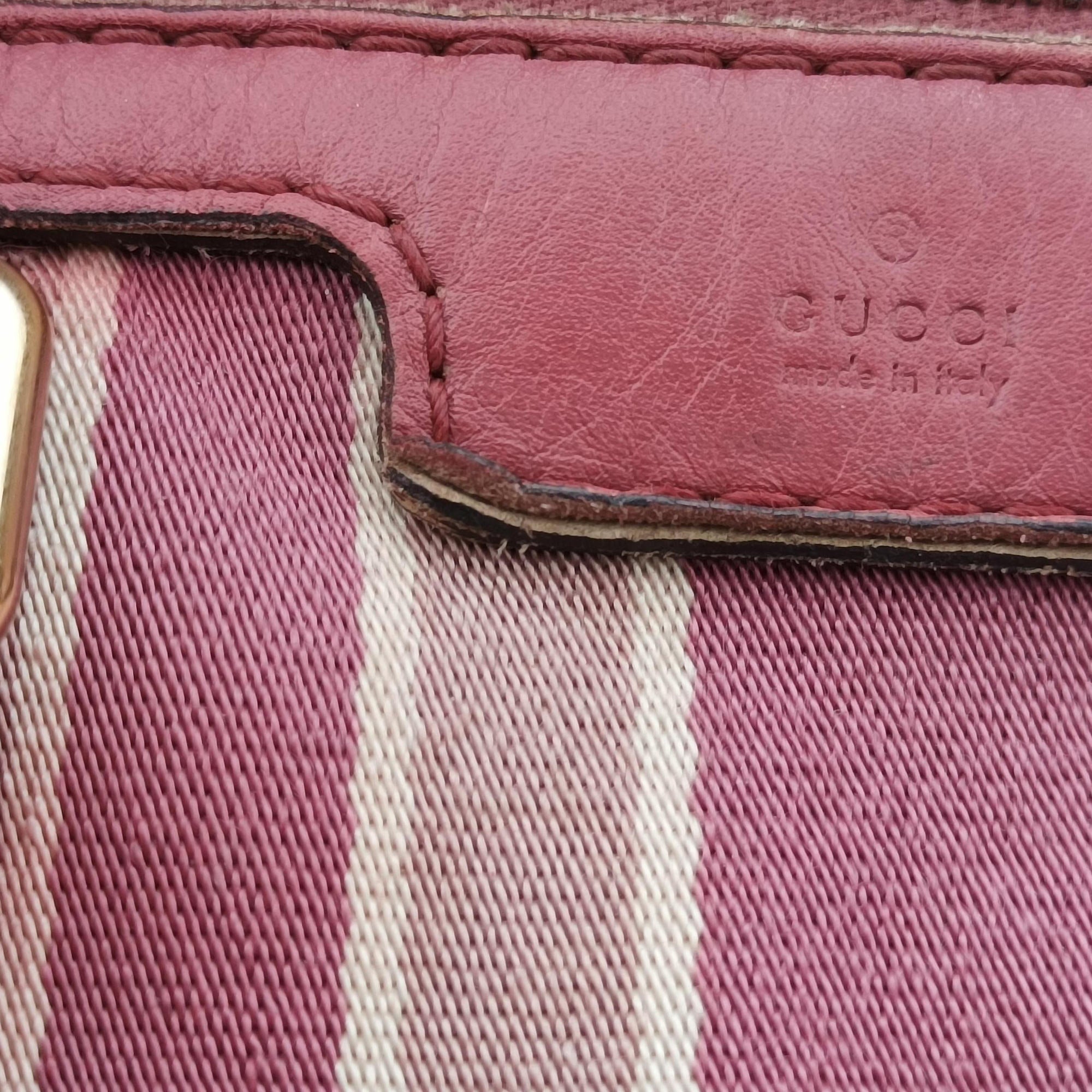 Secondhand Gucci Sherry Line Pink Leather 247205 shoulderbag | stylenewstar