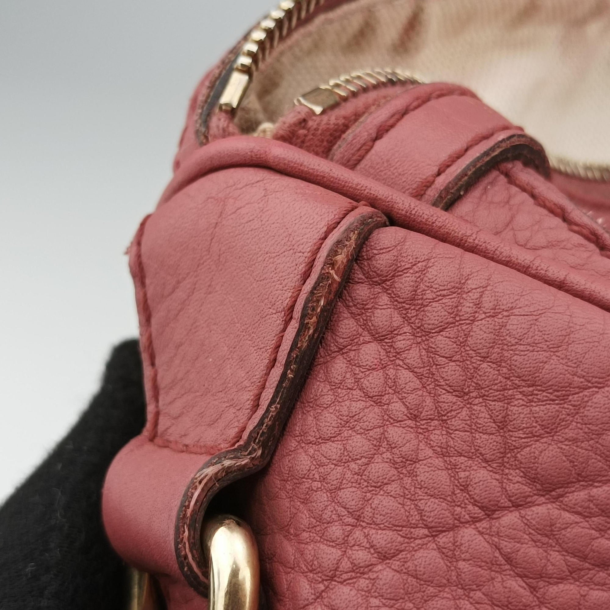 Secondhand Gucci Sherry Line Pink Leather 247205 shoulderbag | stylenewstar