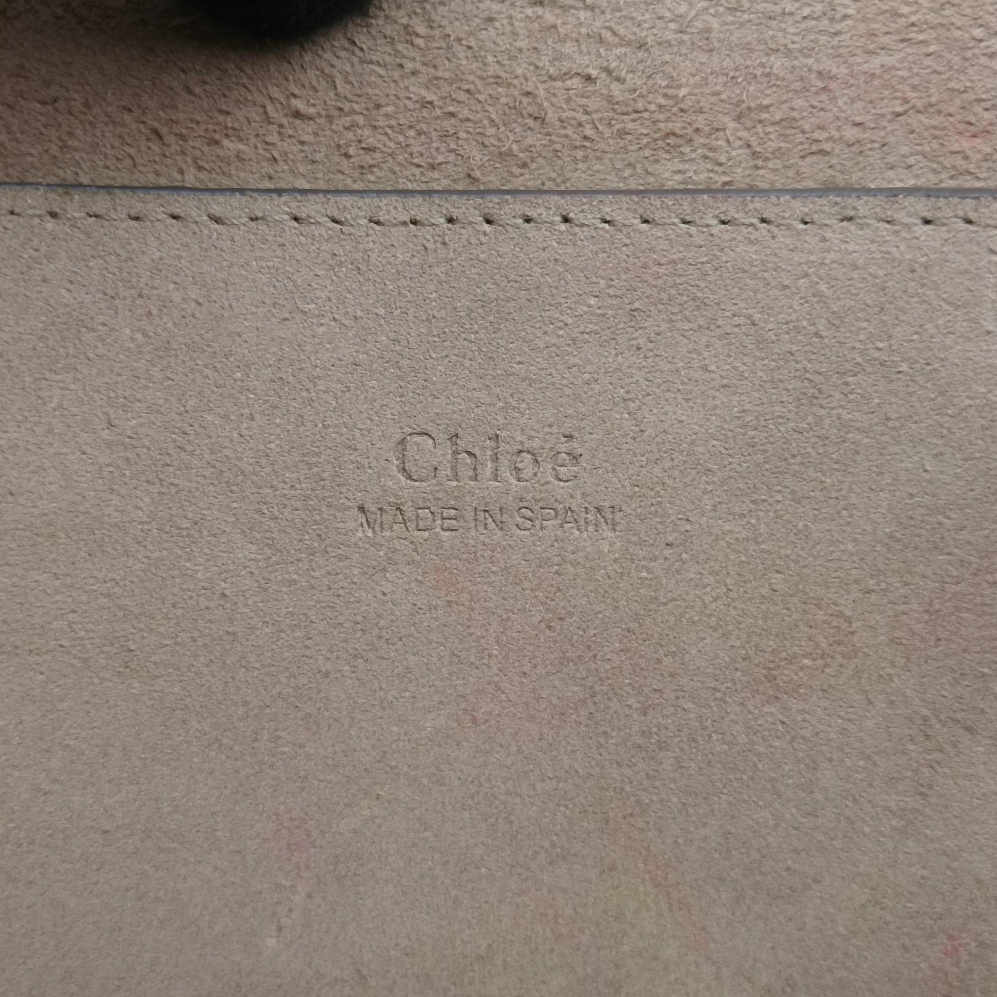 Pre-owned Chloe FAYE Black Leather×suede  shoulderbag | stylenewstar