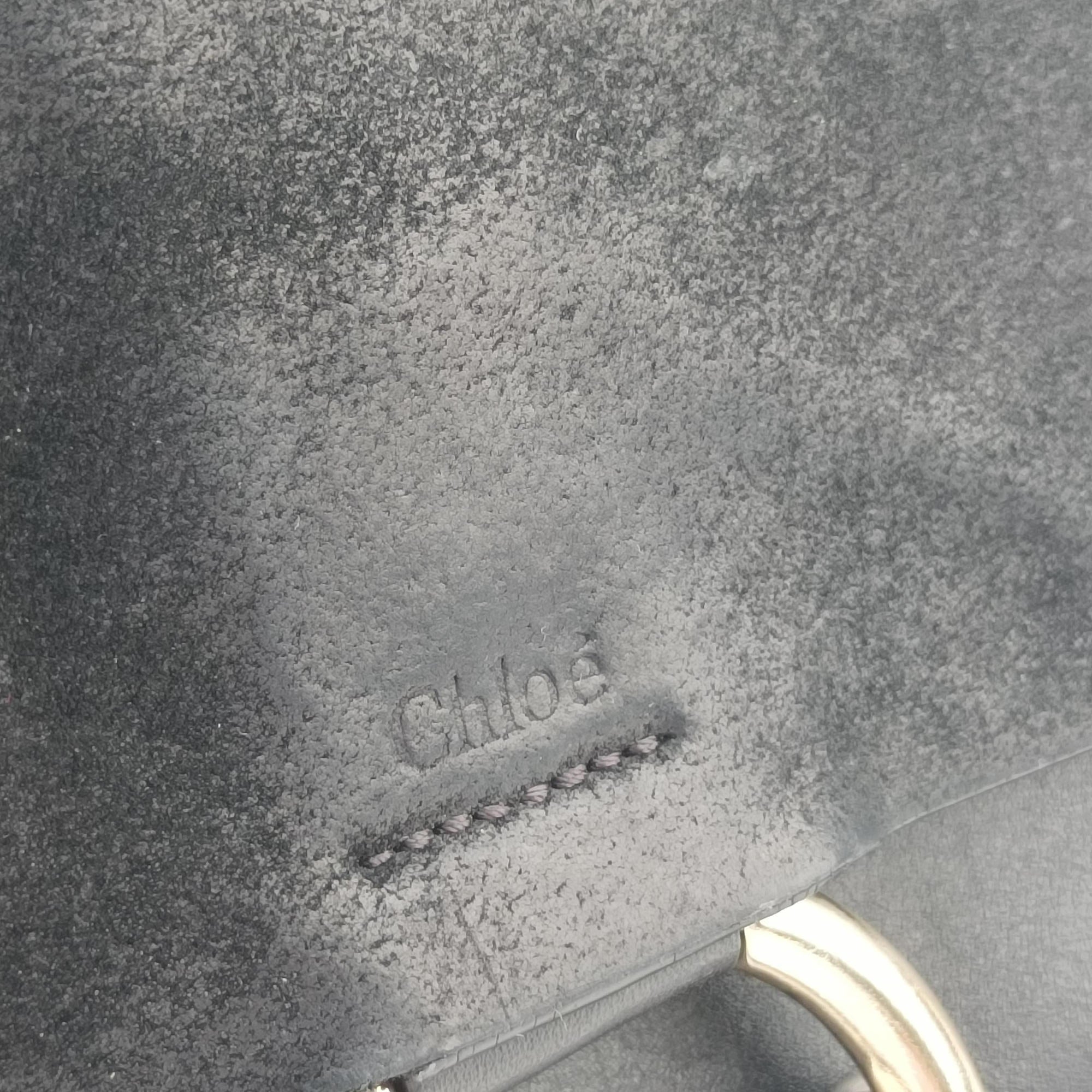 Pre-owned Chloe FAYE Black Leather×suede  shoulderbag | stylenewstar
