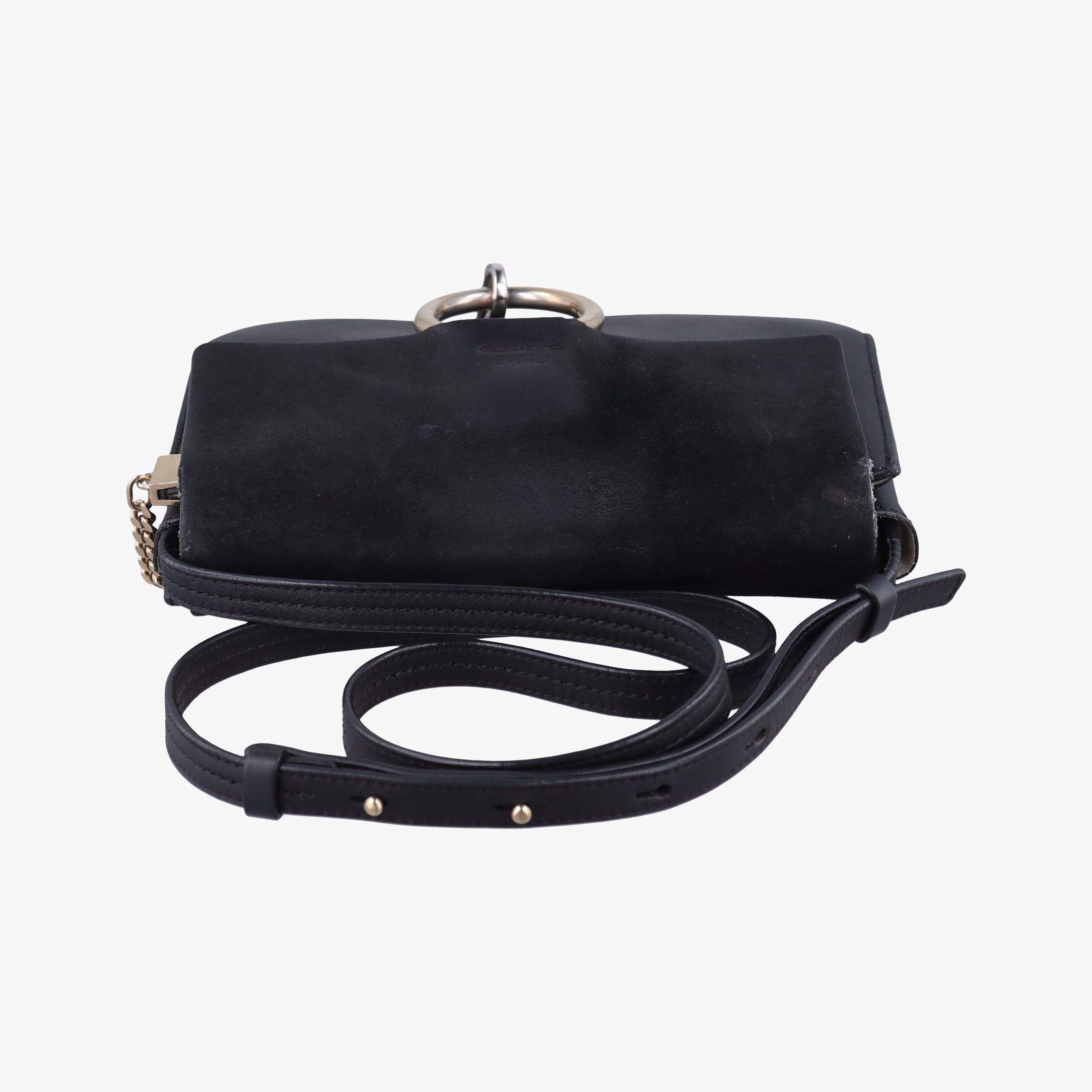 Pre-owned Chloe FAYE Black Leather×suede  shoulderbag | stylenewstar
