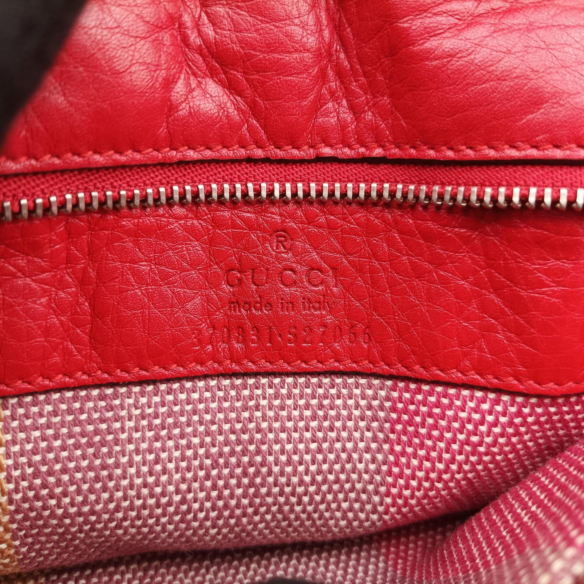 Vintage Gucci Bamboo Daily Red Leather 370831 shoulderbag | stylenewstar