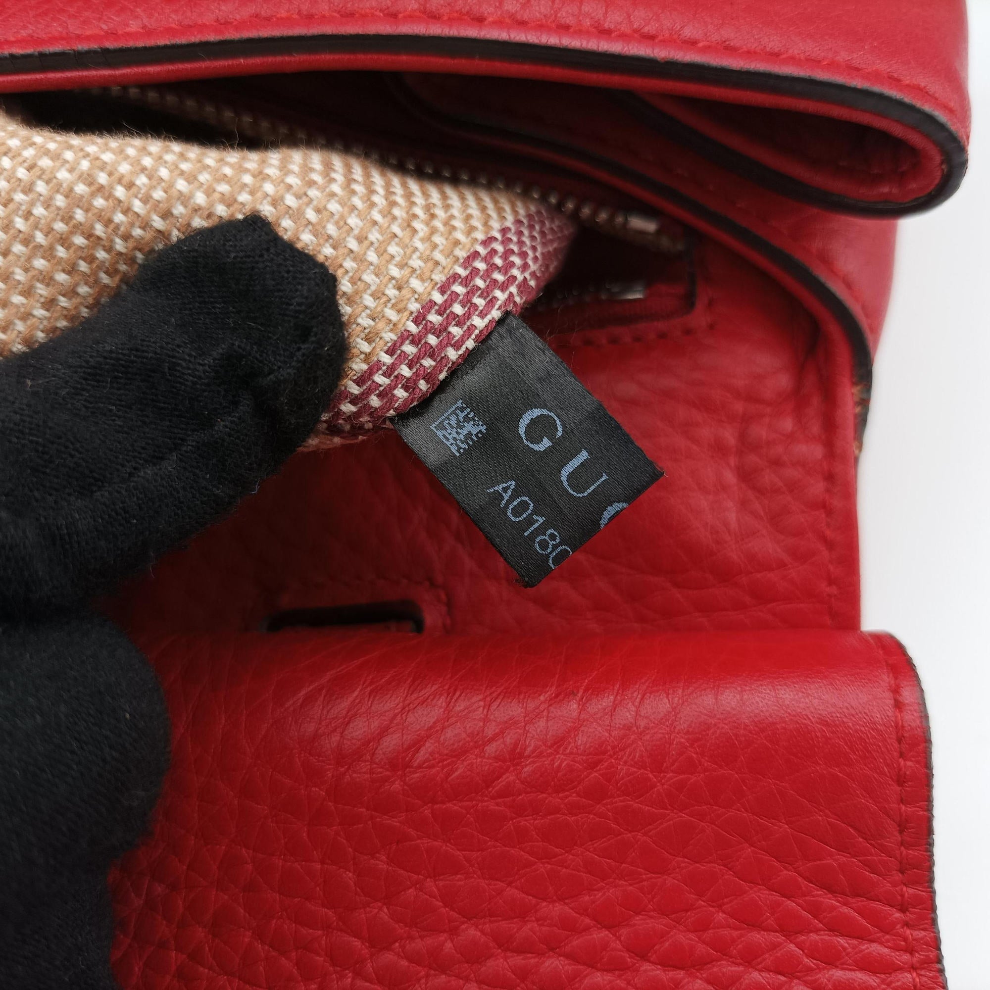 Vintage Gucci Bamboo Daily Red Leather 370831 shoulderbag | stylenewstar