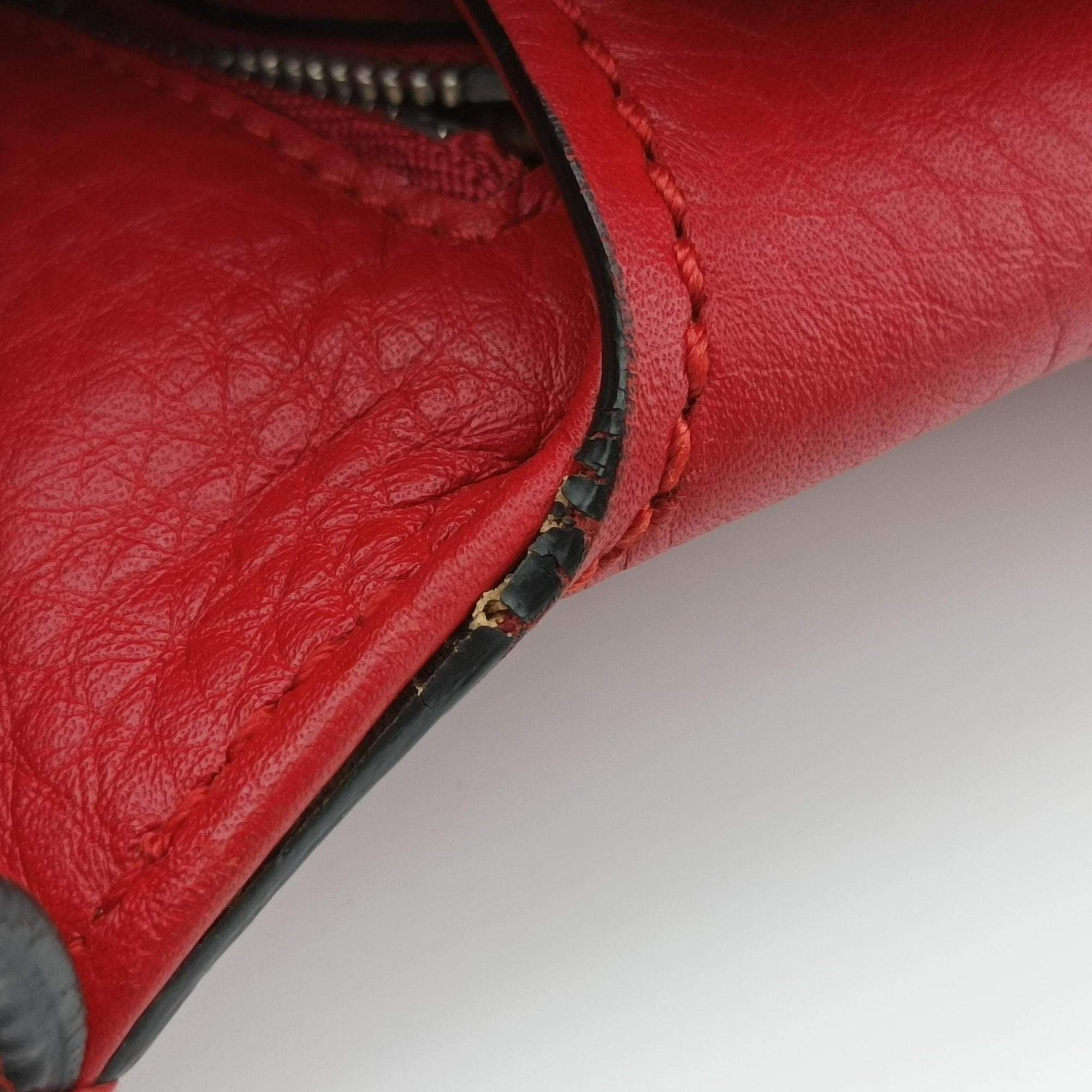 Vintage Gucci Bamboo Daily Red Leather 370831 shoulderbag | stylenewstar