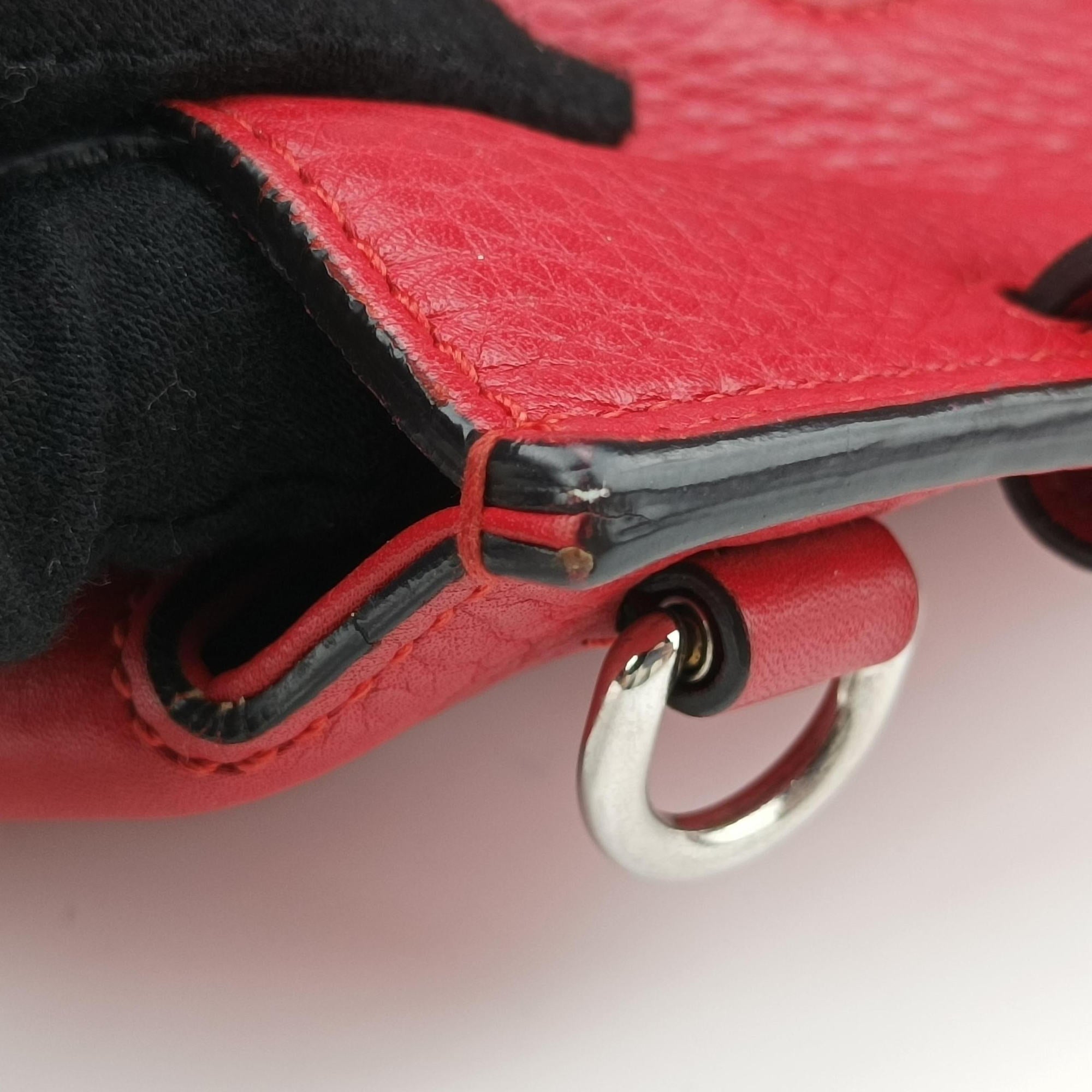 Vintage Gucci Bamboo Daily Red Leather 370831 shoulderbag | stylenewstar