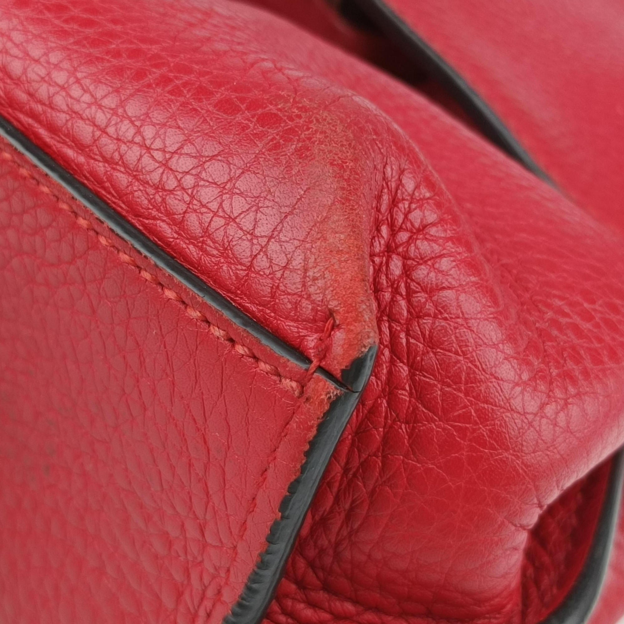Vintage Gucci Bamboo Daily Red Leather 370831 shoulderbag | stylenewstar