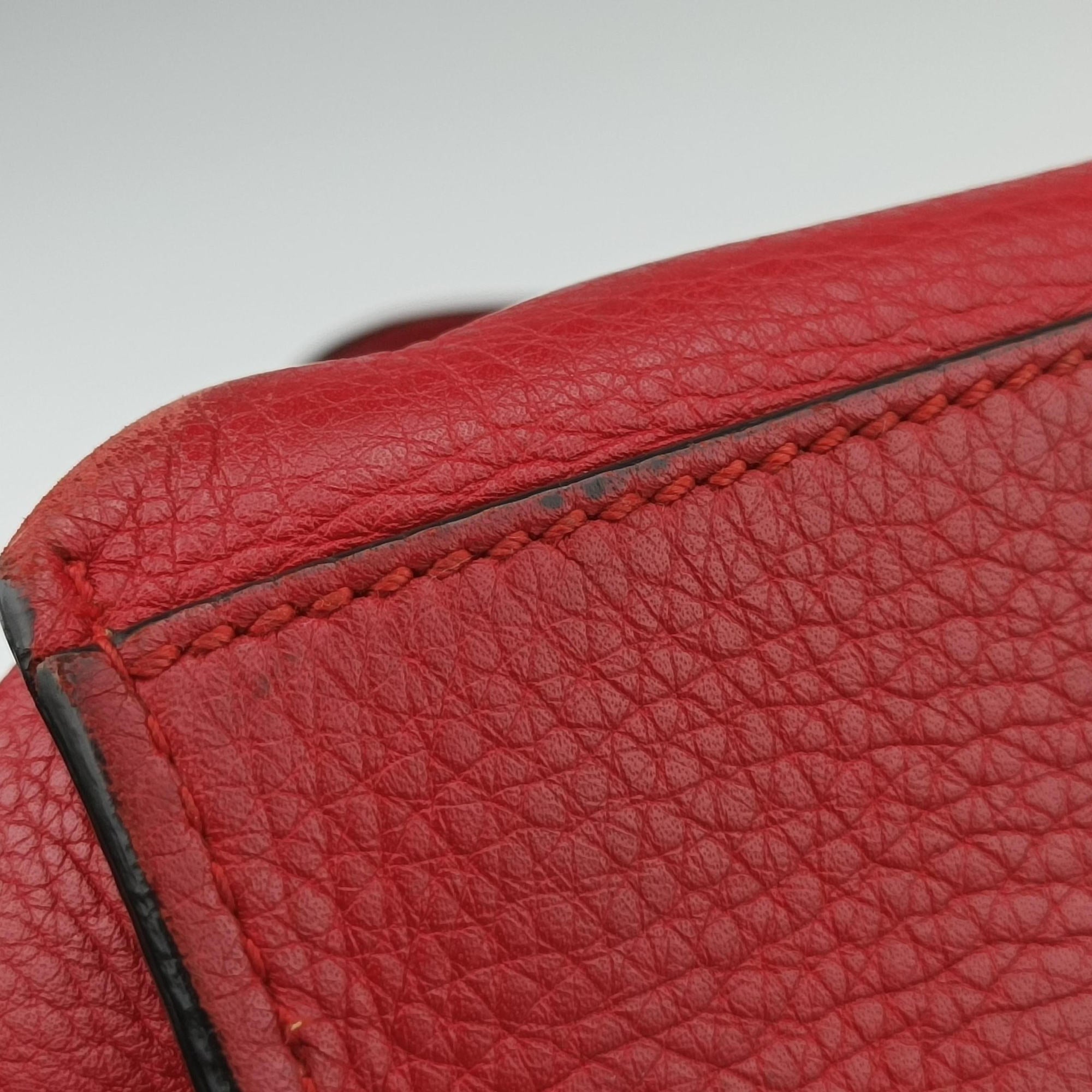 Vintage Gucci Bamboo Daily Red Leather 370831 shoulderbag | stylenewstar