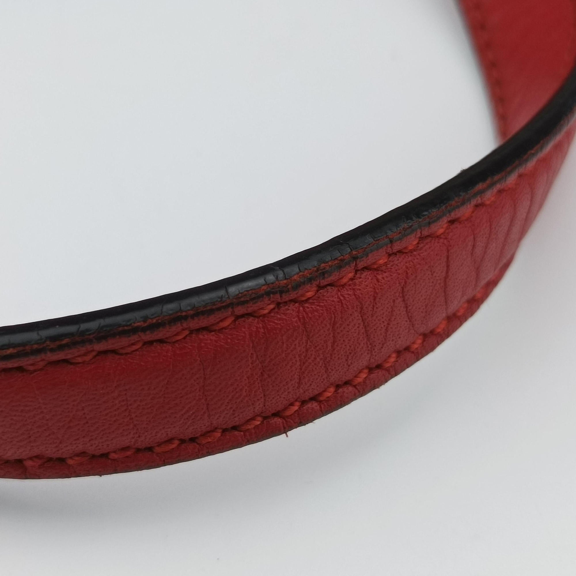 Vintage Gucci Bamboo Daily Red Leather 370831 shoulderbag | stylenewstar