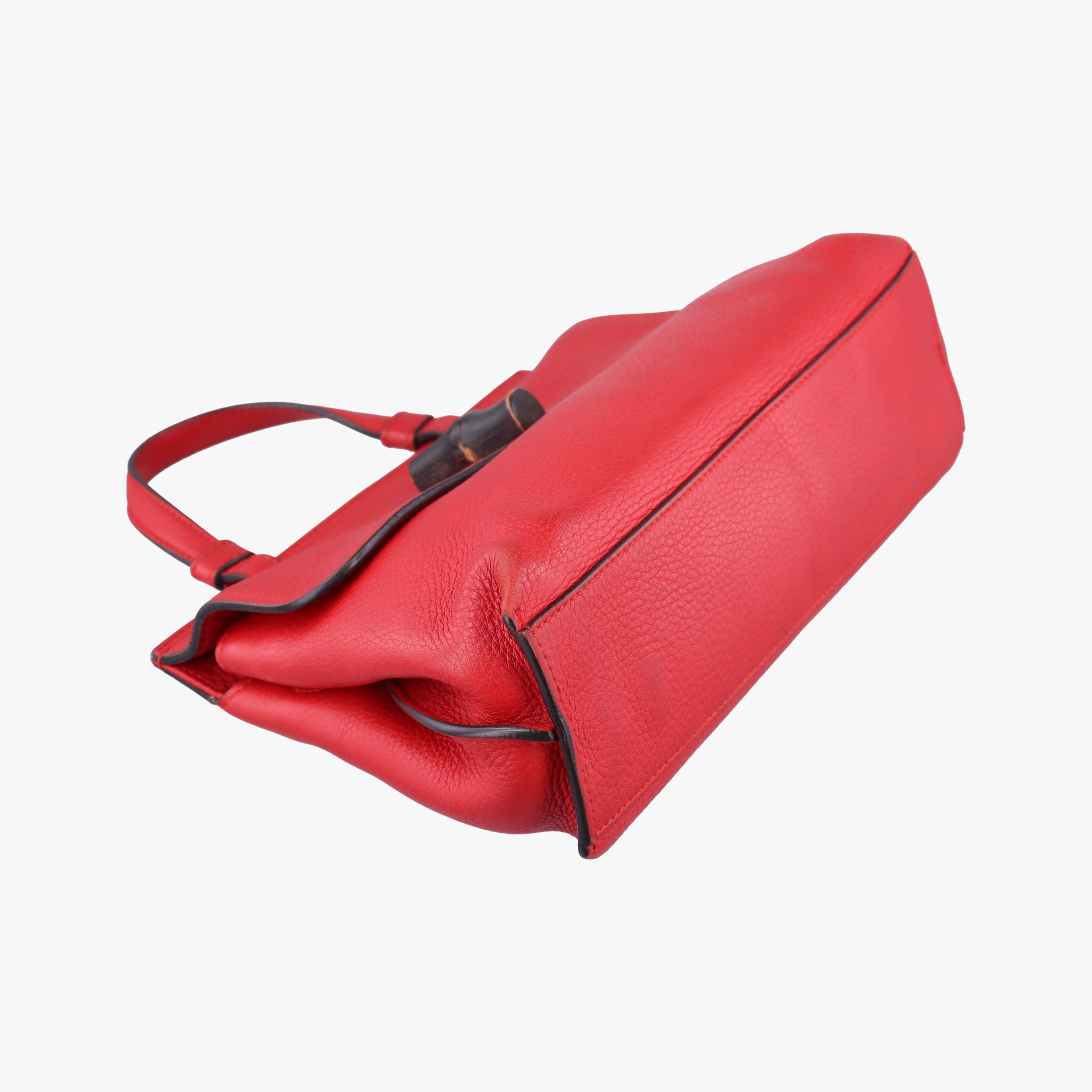 Vintage Gucci Bamboo Daily Red Leather 370831 shoulderbag | stylenewstar