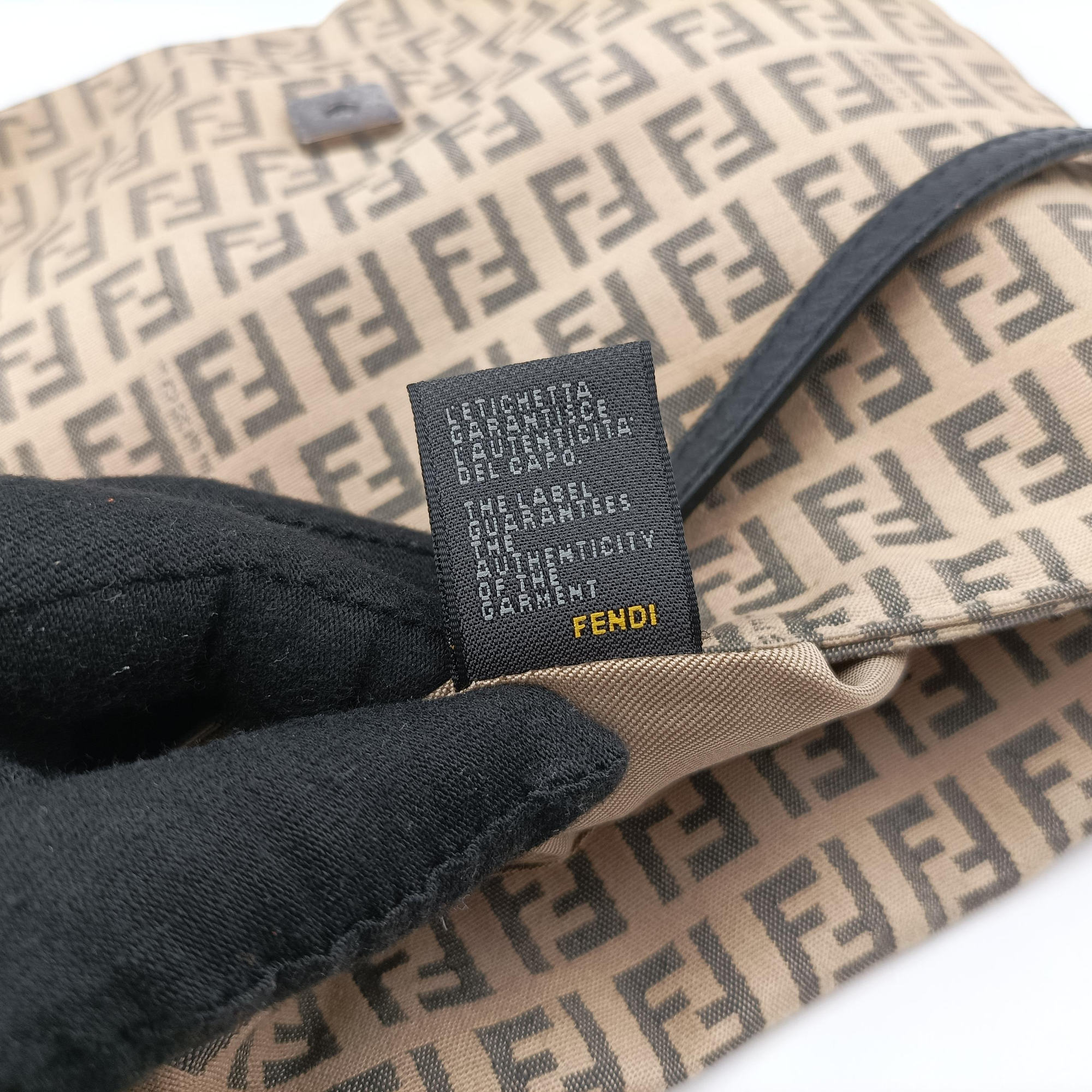 Secondhand Fendi Zucchino Beige canvas 8BT075 shoulderbag | stylenewstar
