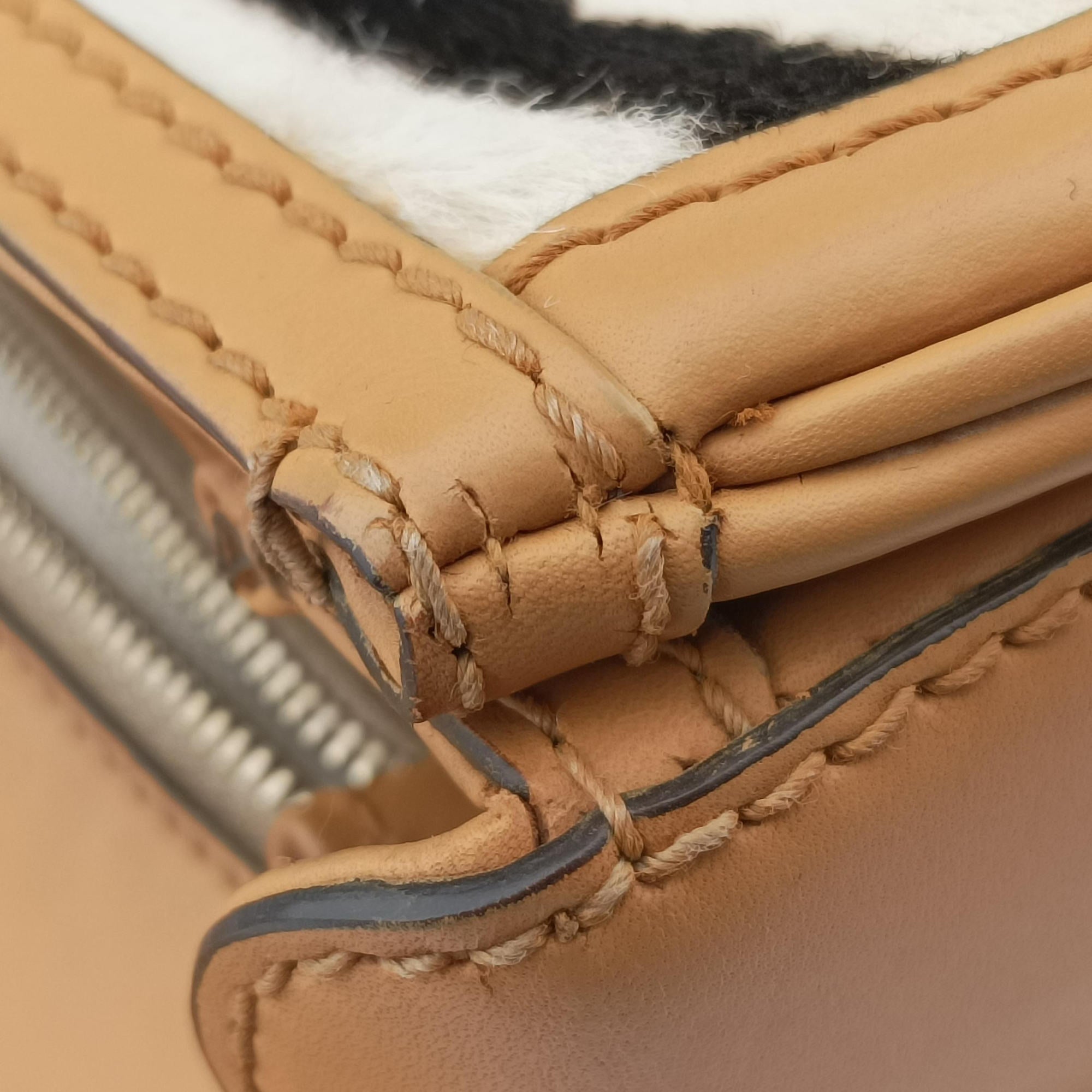 Pre-owned Gucci New Bamboo Multicolour ponyhair ×leather 254884 shoulderbag | stylenewstar
