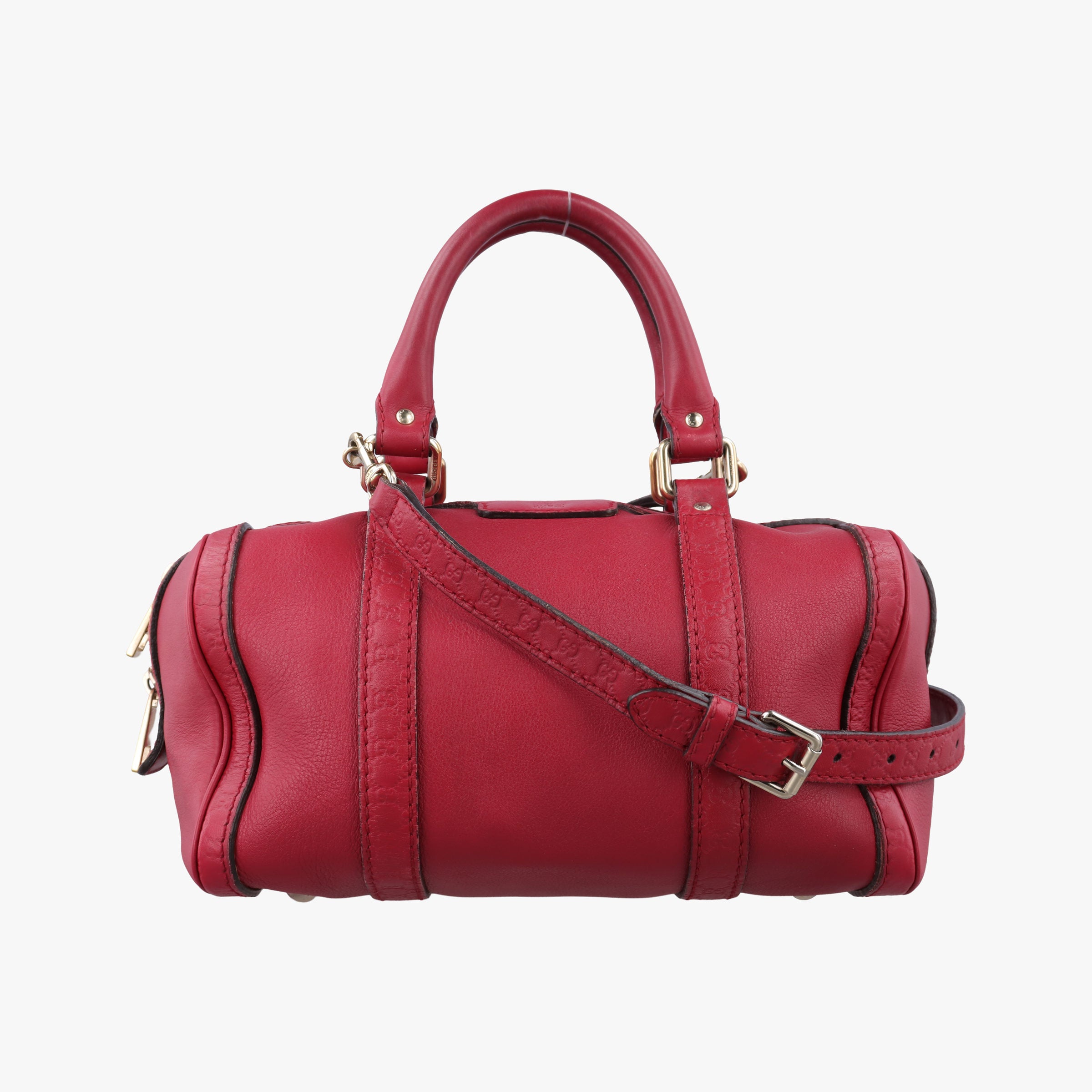 Vintage Gucci Microguccissima boston Red Leather 269876 shoulderbag | stylenewstar