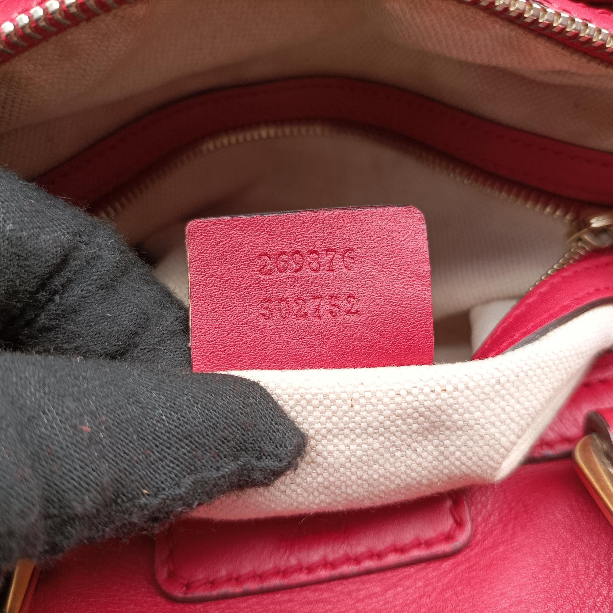 Vintage Gucci Microguccissima boston Red Leather 269876 shoulderbag | stylenewstar