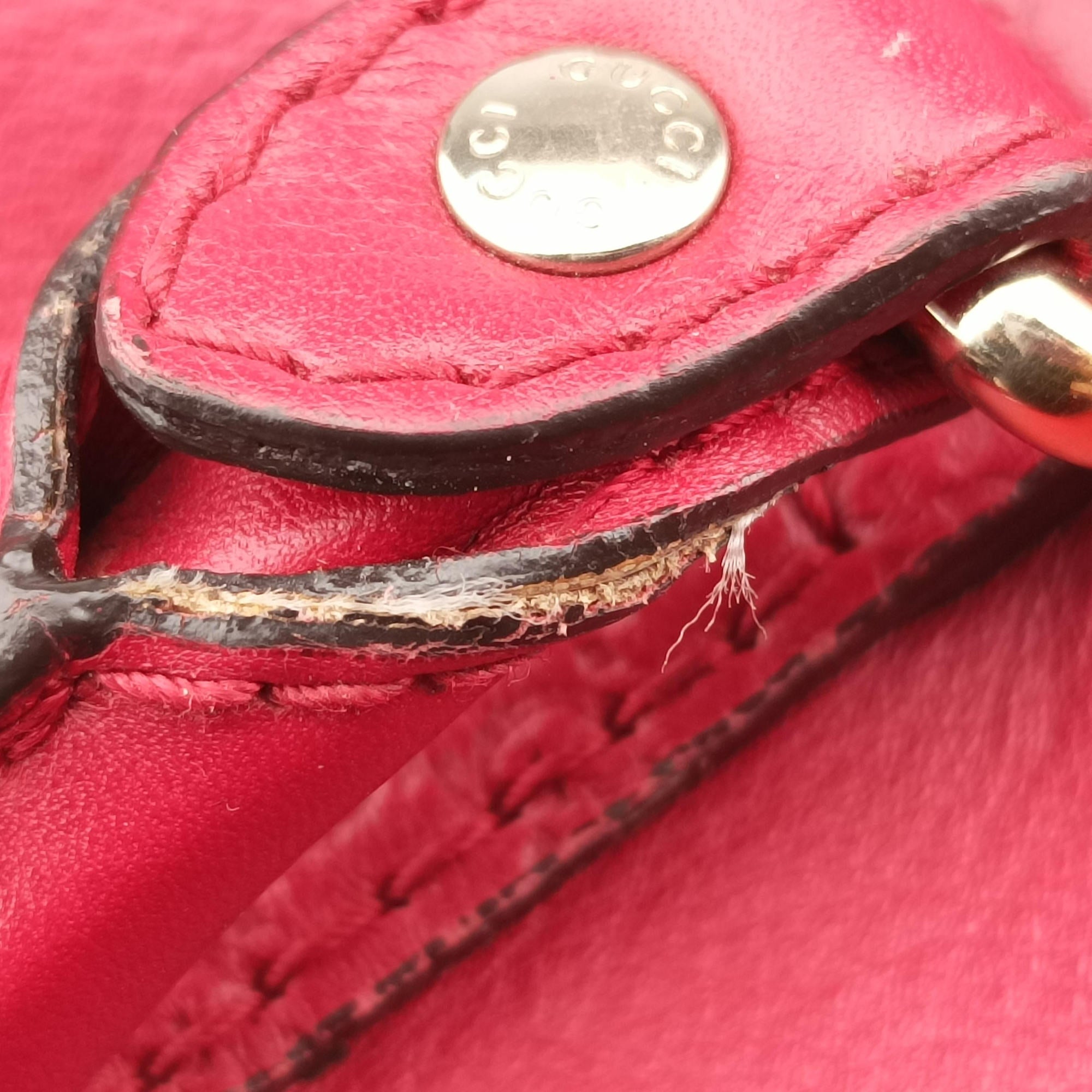 Vintage Gucci Microguccissima boston Red Leather 269876 shoulderbag | stylenewstar