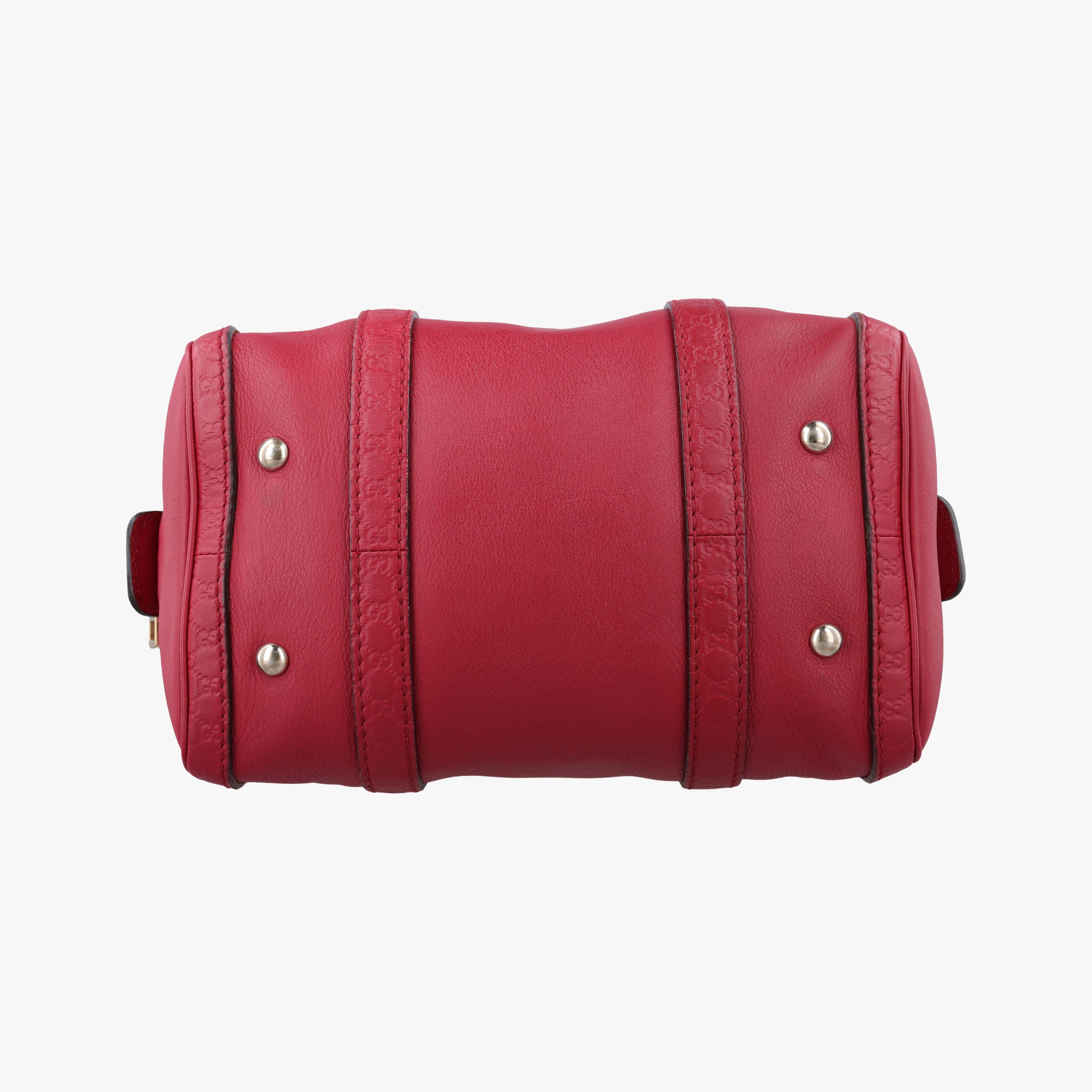 Vintage Gucci Microguccissima boston Red Leather 269876 shoulderbag | stylenewstar