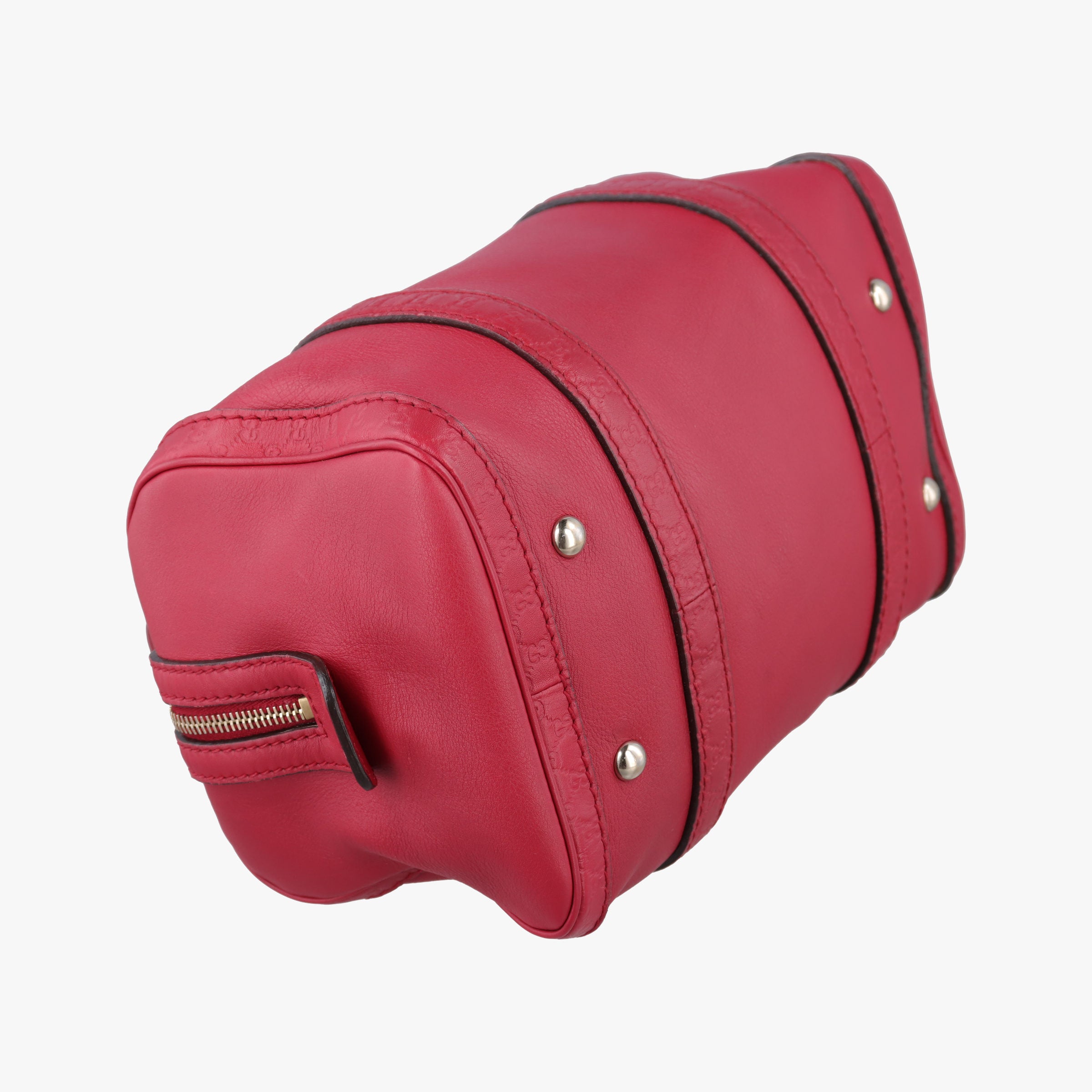 Vintage Gucci Microguccissima boston Red Leather 269876 shoulderbag | stylenewstar
