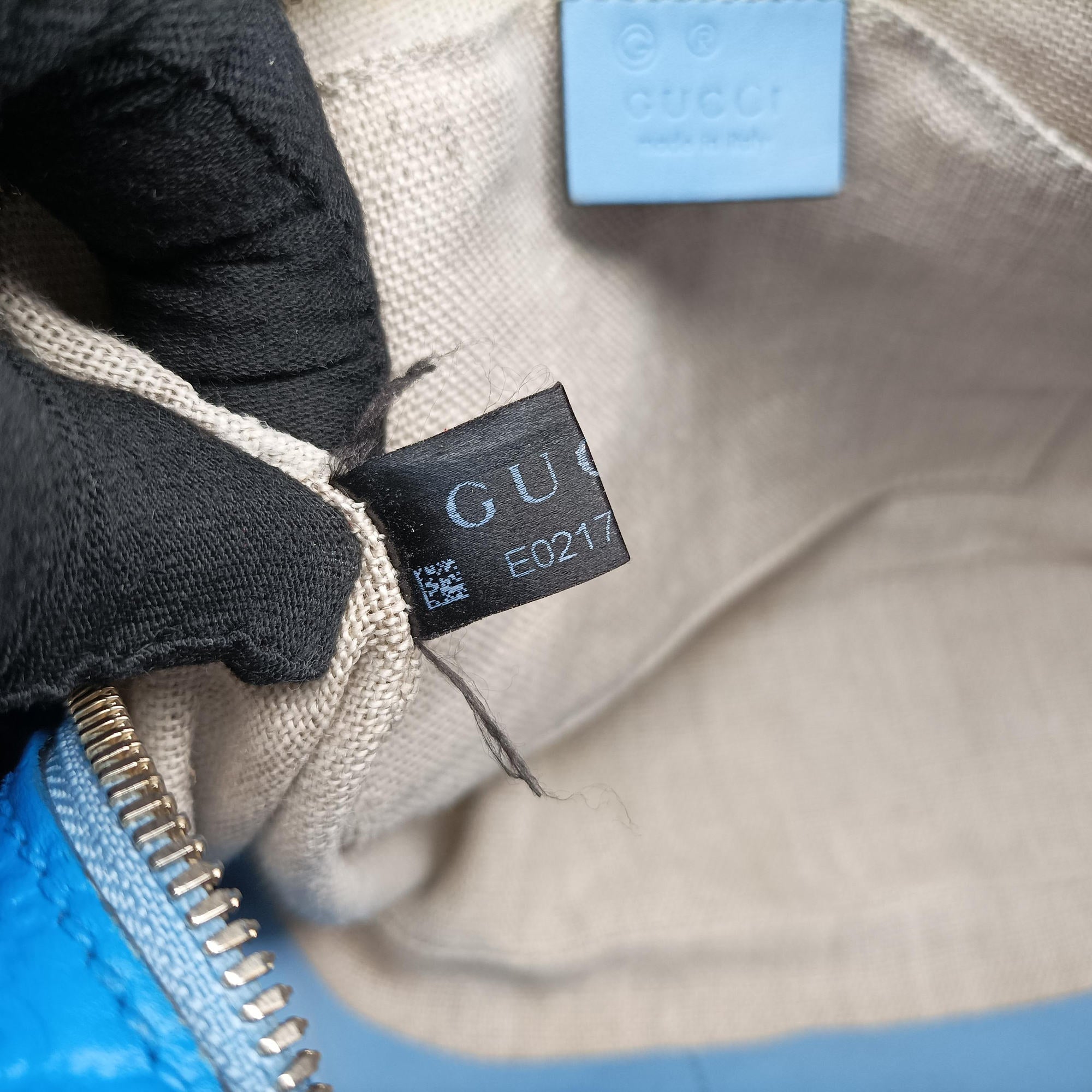 Secondhand Gucci Bree Microguccissima Blue Leather 449413 shoulderbag | stylenewstar