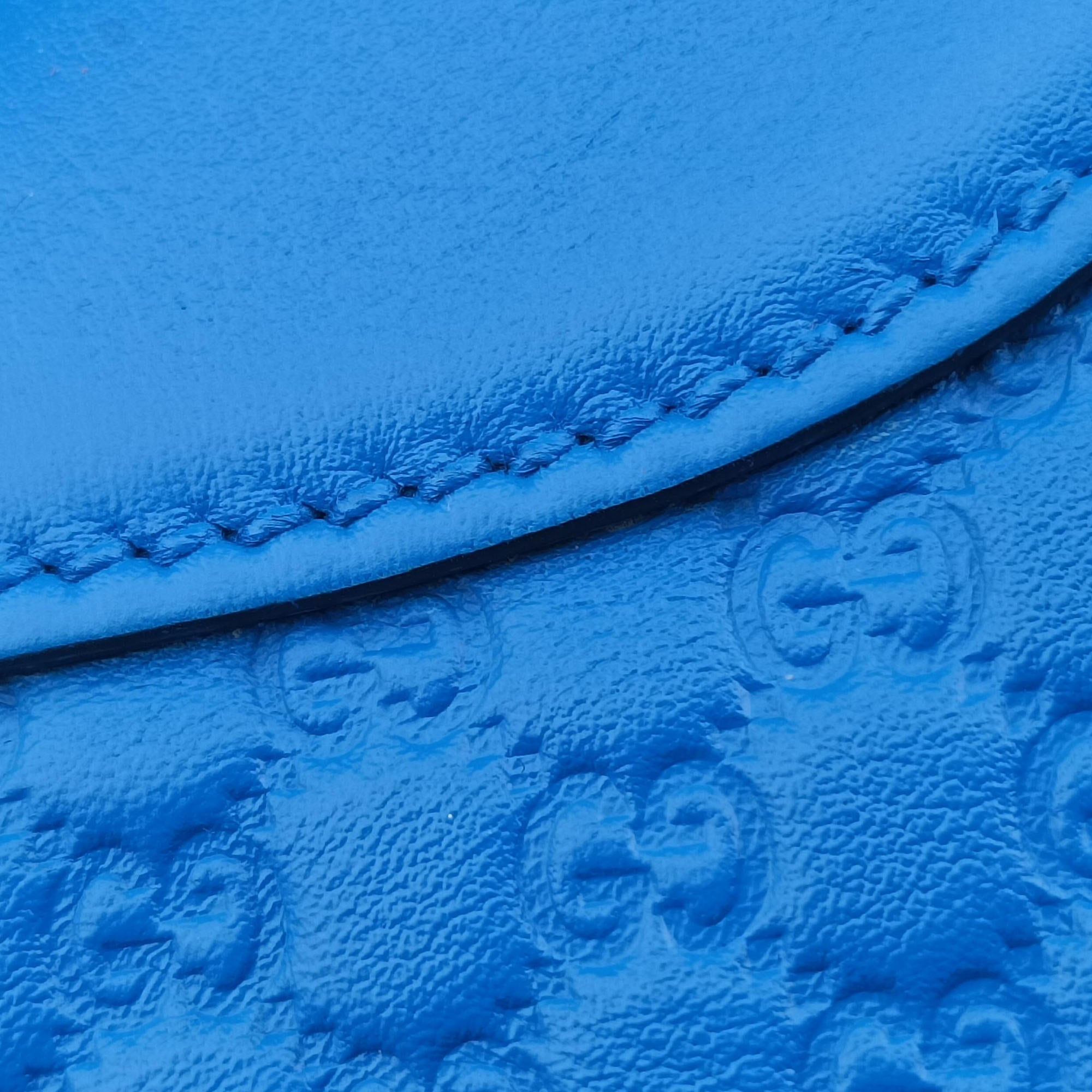 Secondhand Gucci Bree Microguccissima Blue Leather 449413 shoulderbag | stylenewstar