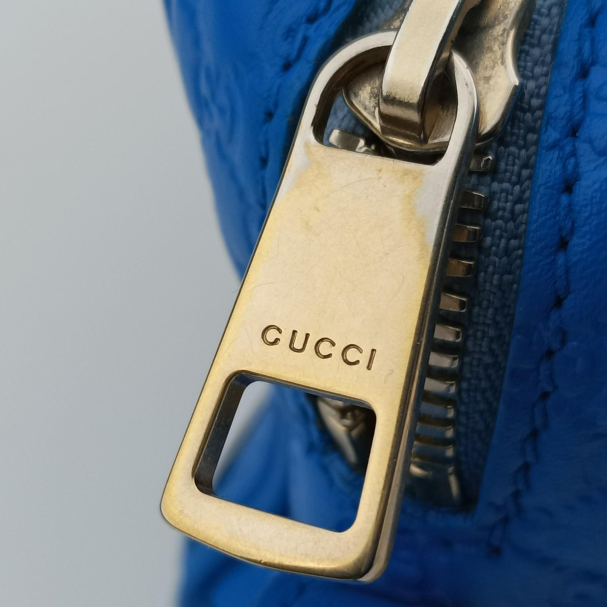 Secondhand Gucci Bree Microguccissima Blue Leather 449413 shoulderbag | stylenewstar