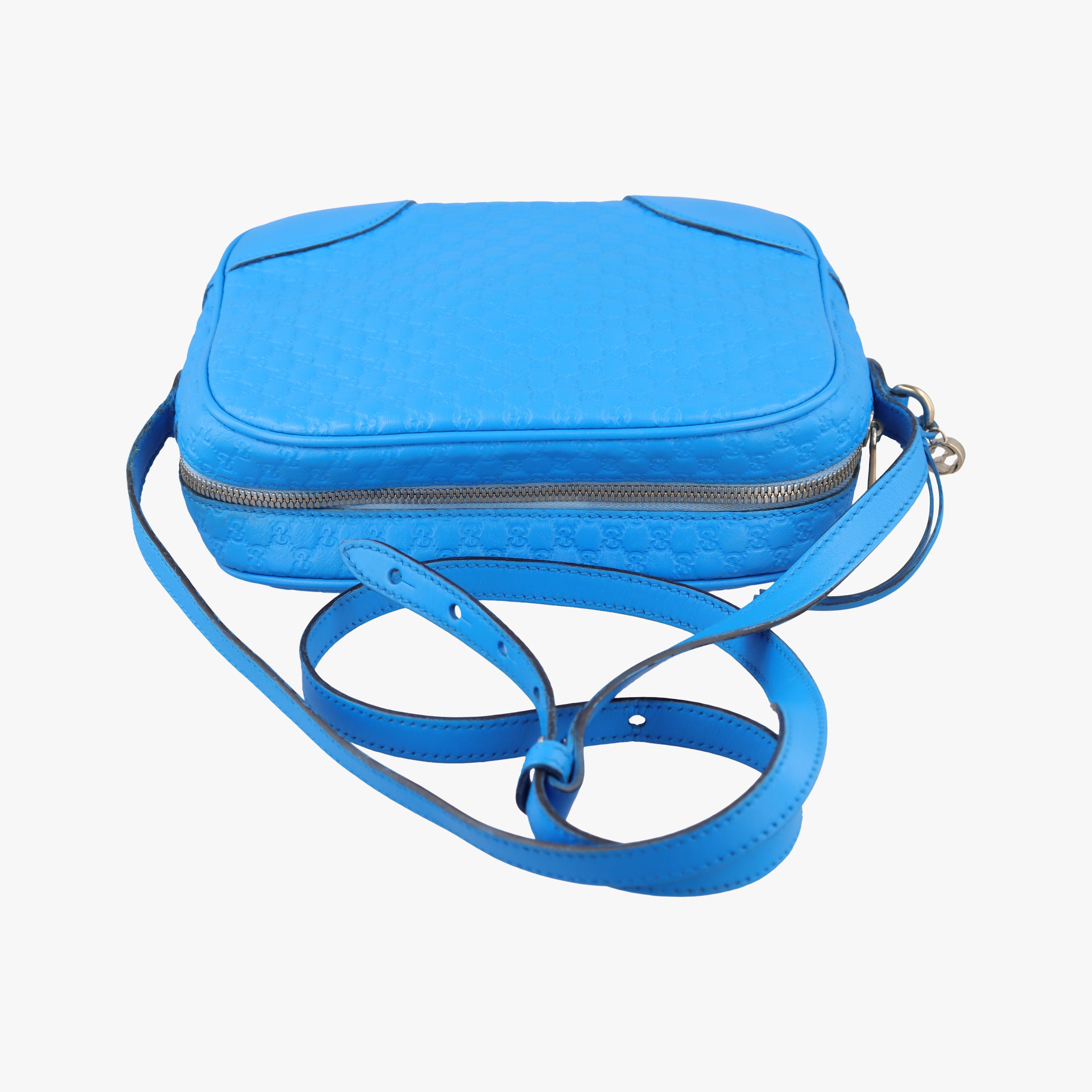 Secondhand Gucci Bree Microguccissima Blue Leather 449413 shoulderbag | stylenewstar