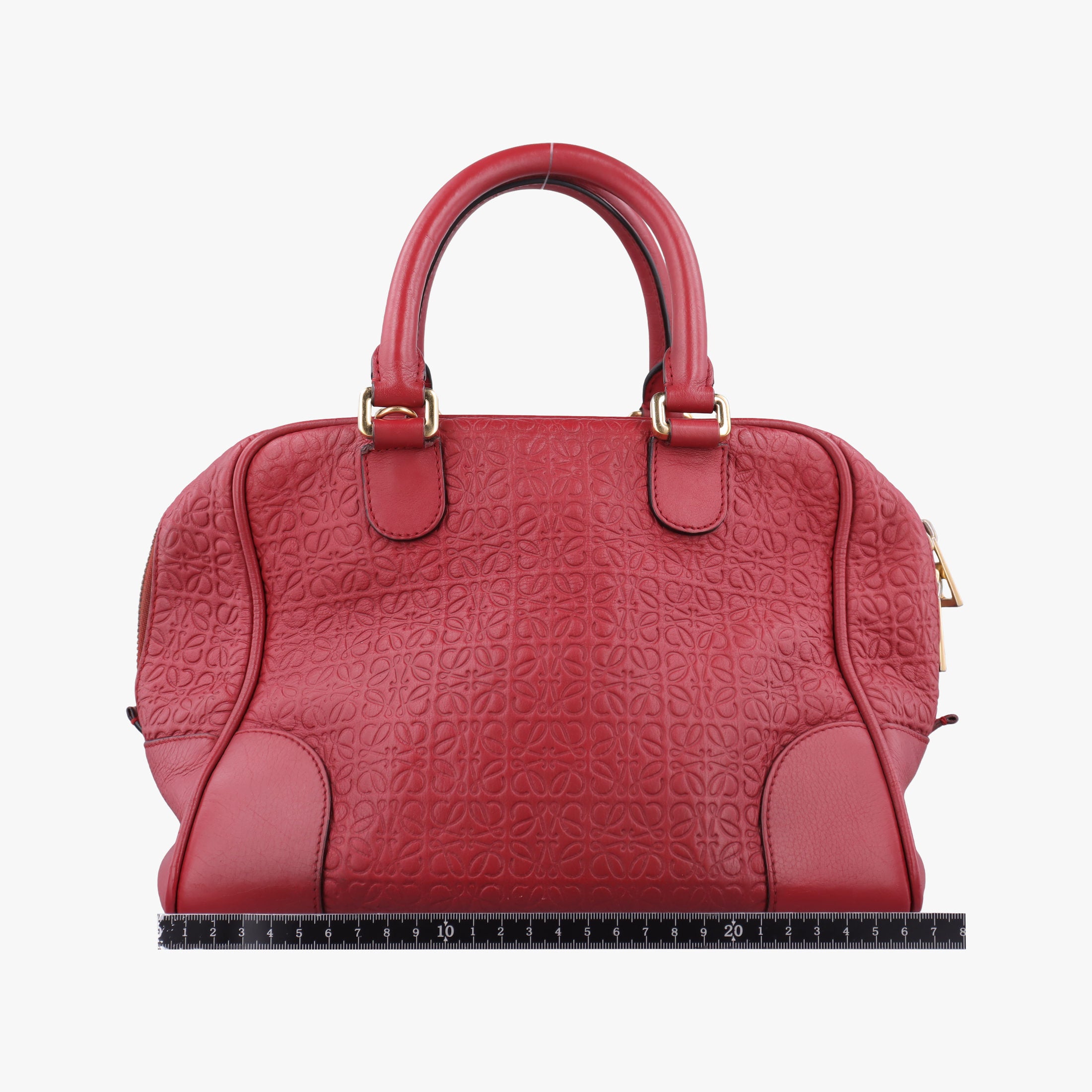 Vintage Loewe Amazona 75 Red Leather 301 55 L01 shoulderbag | stylenewstar
