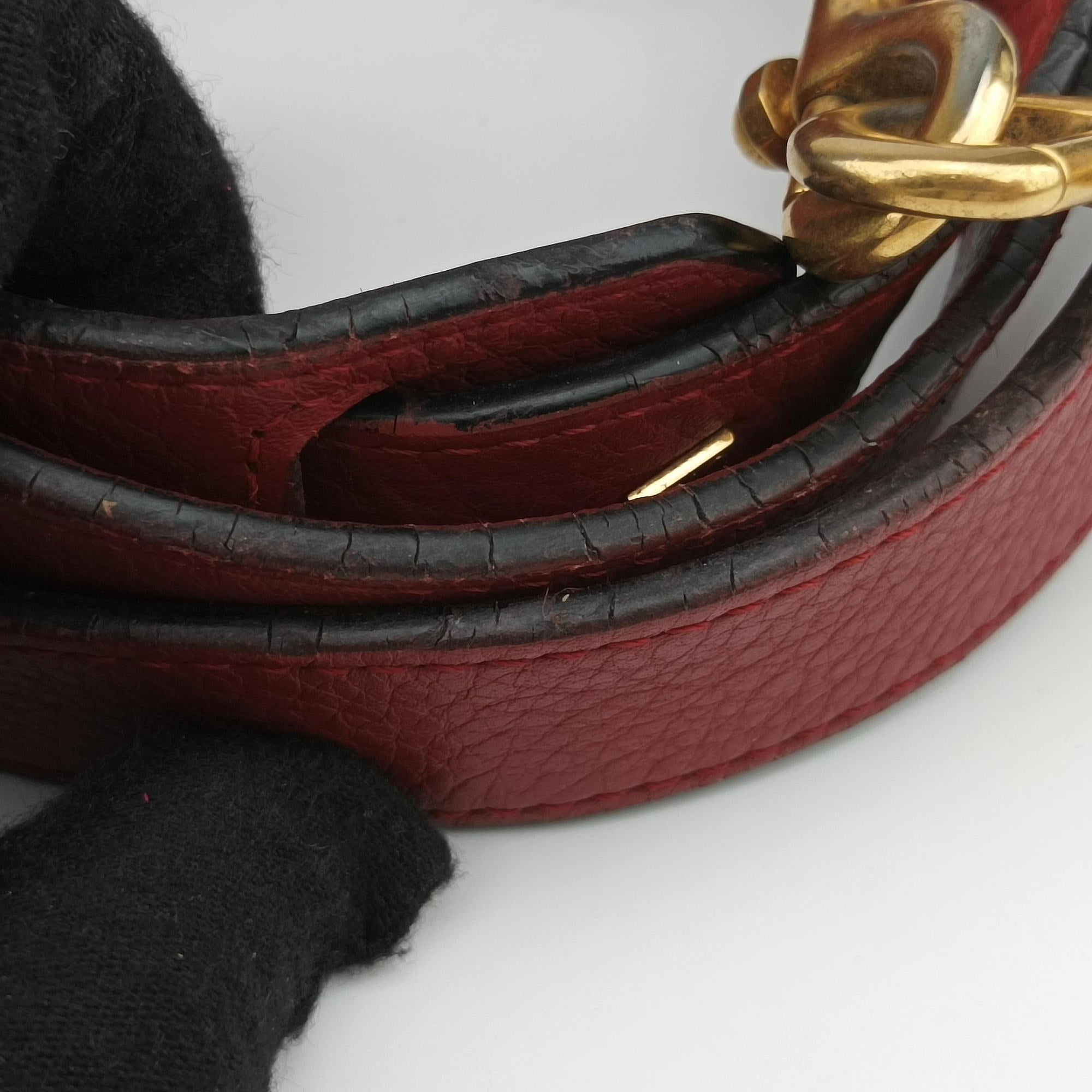 Vintage Loewe Amazona 75 Red Leather 301 55 L01 shoulderbag | stylenewstar