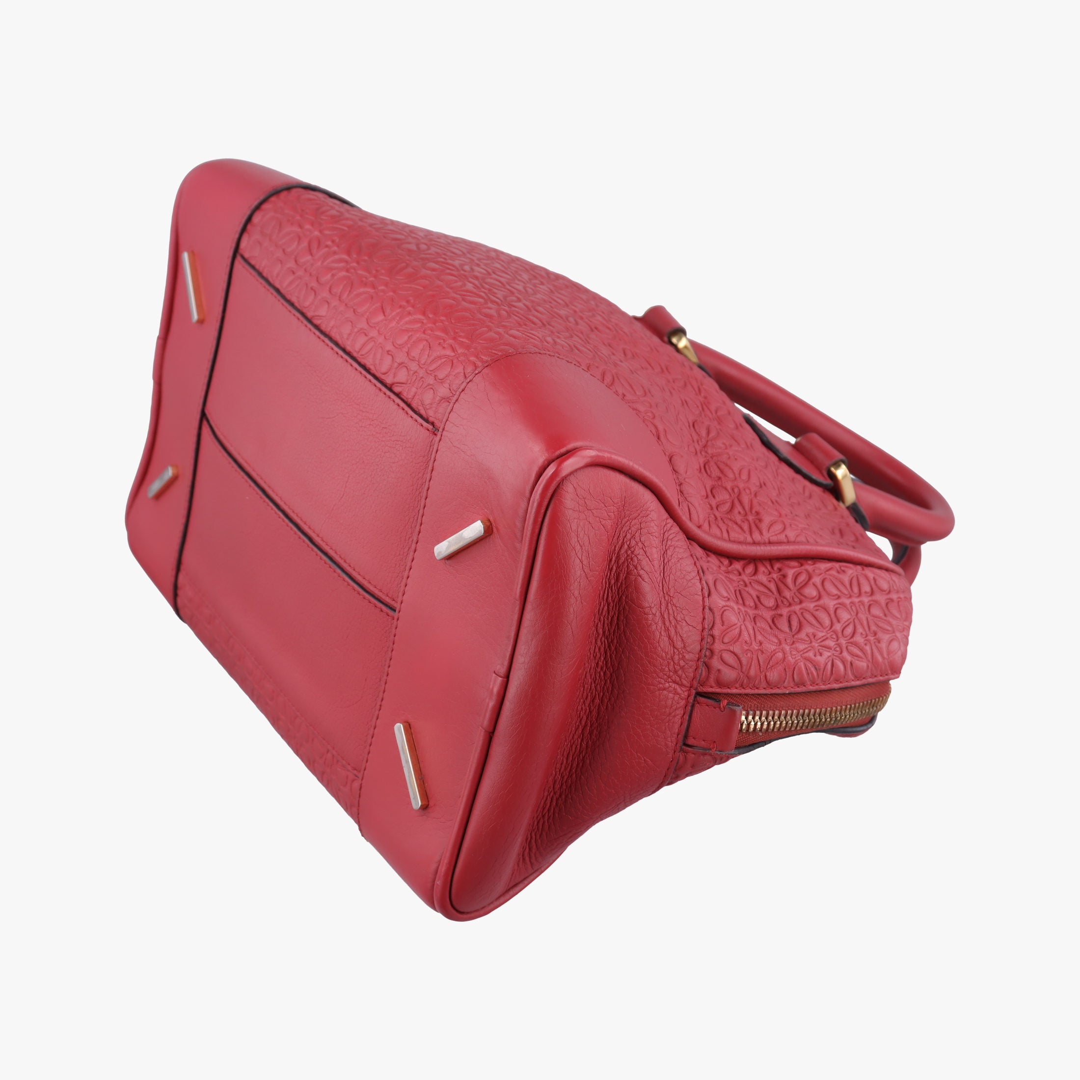 Vintage Loewe Amazona 75 Red Leather 301 55 L01 shoulderbag | stylenewstar