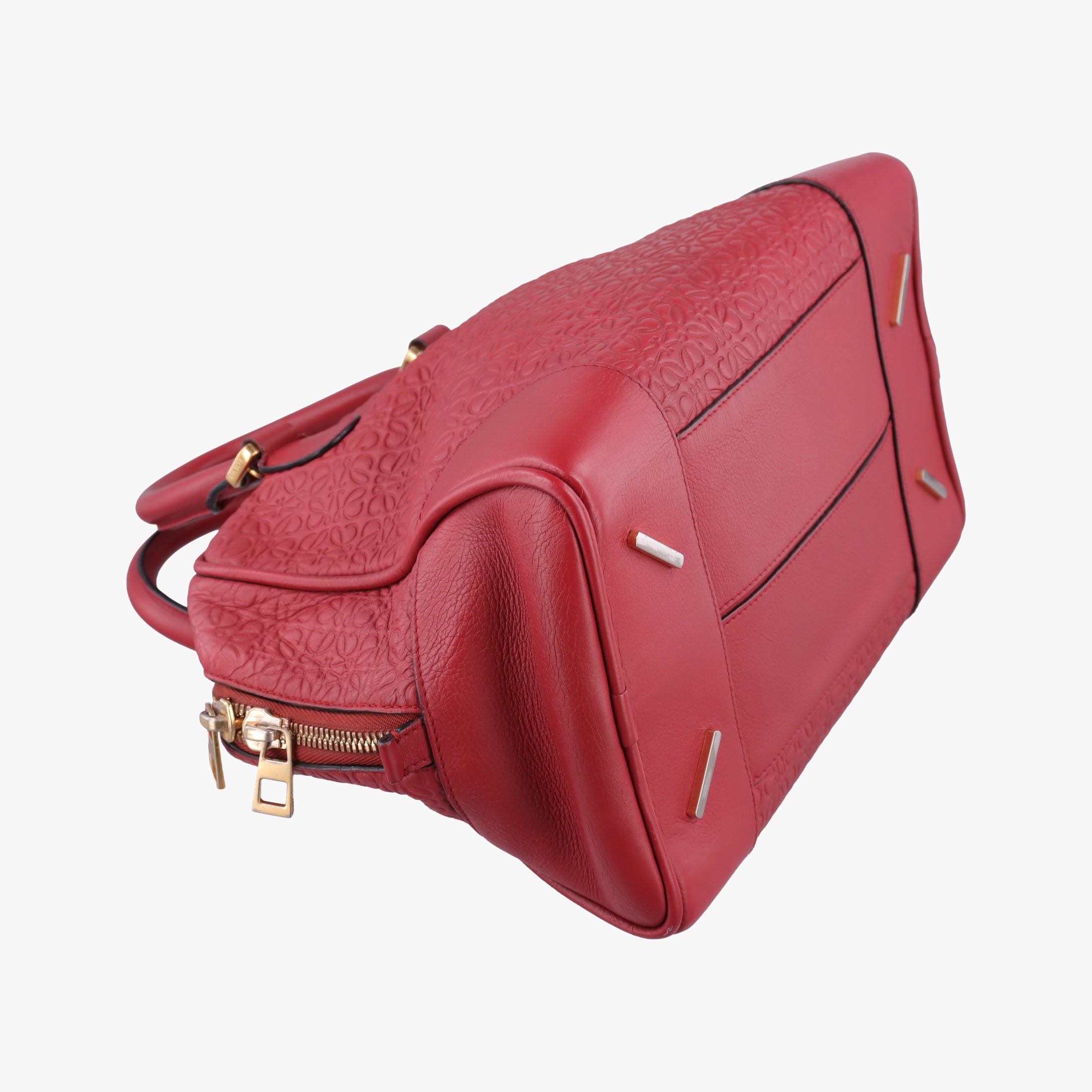 Vintage Loewe Amazona 75 Red Leather 301 55 L01 shoulderbag | stylenewstar