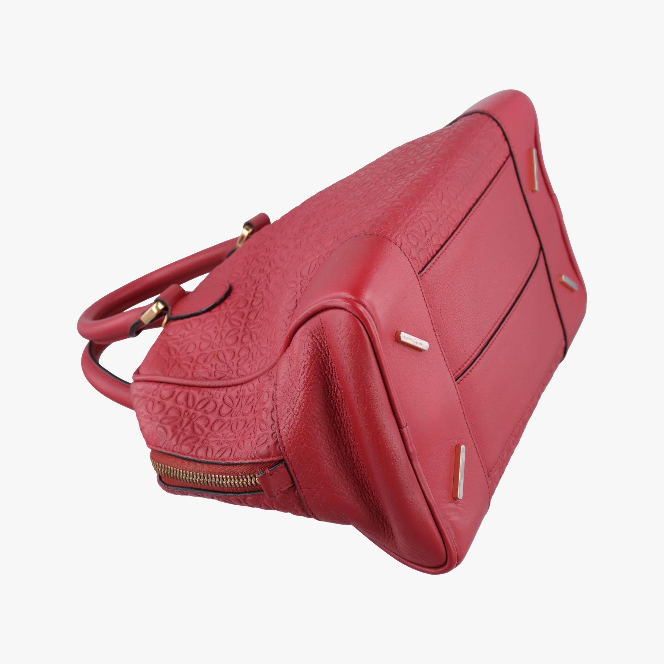 Vintage Loewe Amazona 75 Red Leather 301 55 L01 shoulderbag | stylenewstar