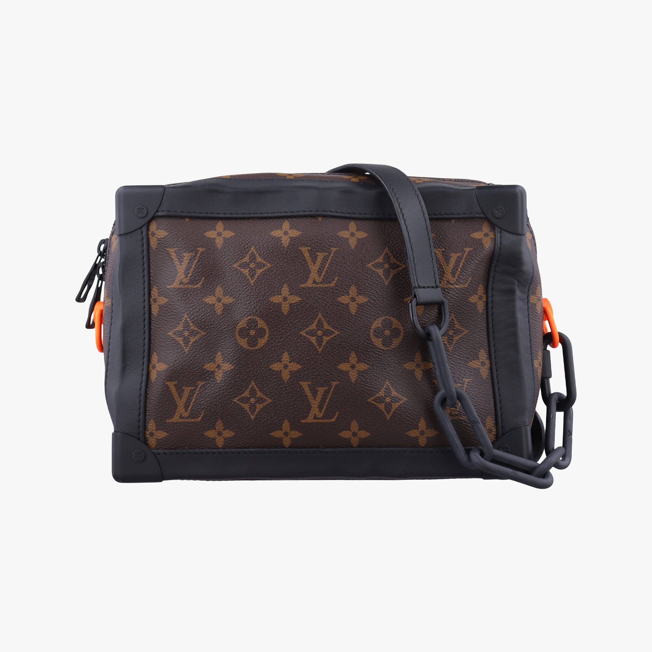 Pre-owned Louis Vuitton Solar Ray Soft Trunk brown×black Monogram Canvas×calf leather M44478 shoulderbag | stylenewstar