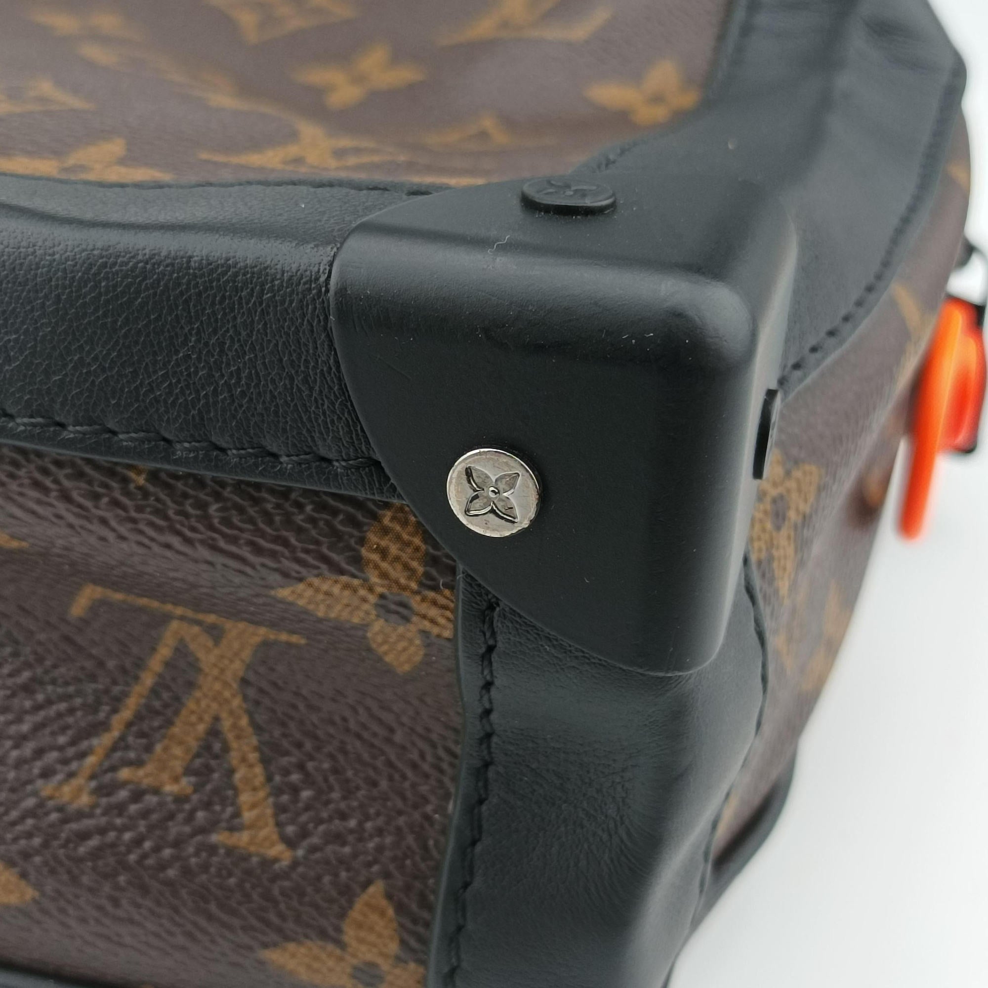 Pre-owned Louis Vuitton Solar Ray Soft Trunk brown×black Monogram Canvas×calf leather M44478 shoulderbag | stylenewstar