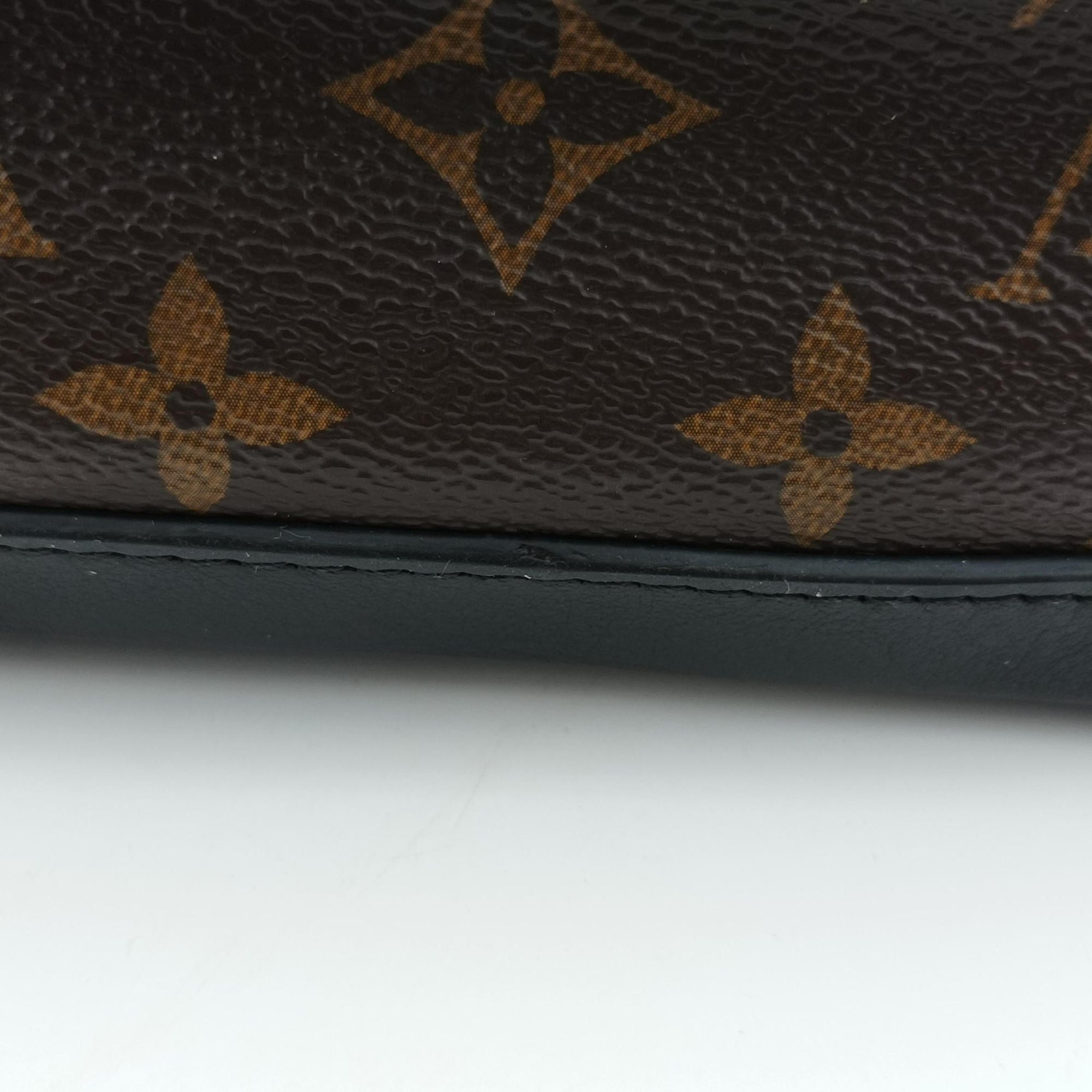 Pre-owned Louis Vuitton Solar Ray Soft Trunk brown×black Monogram Canvas×calf leather M44478 shoulderbag | stylenewstar