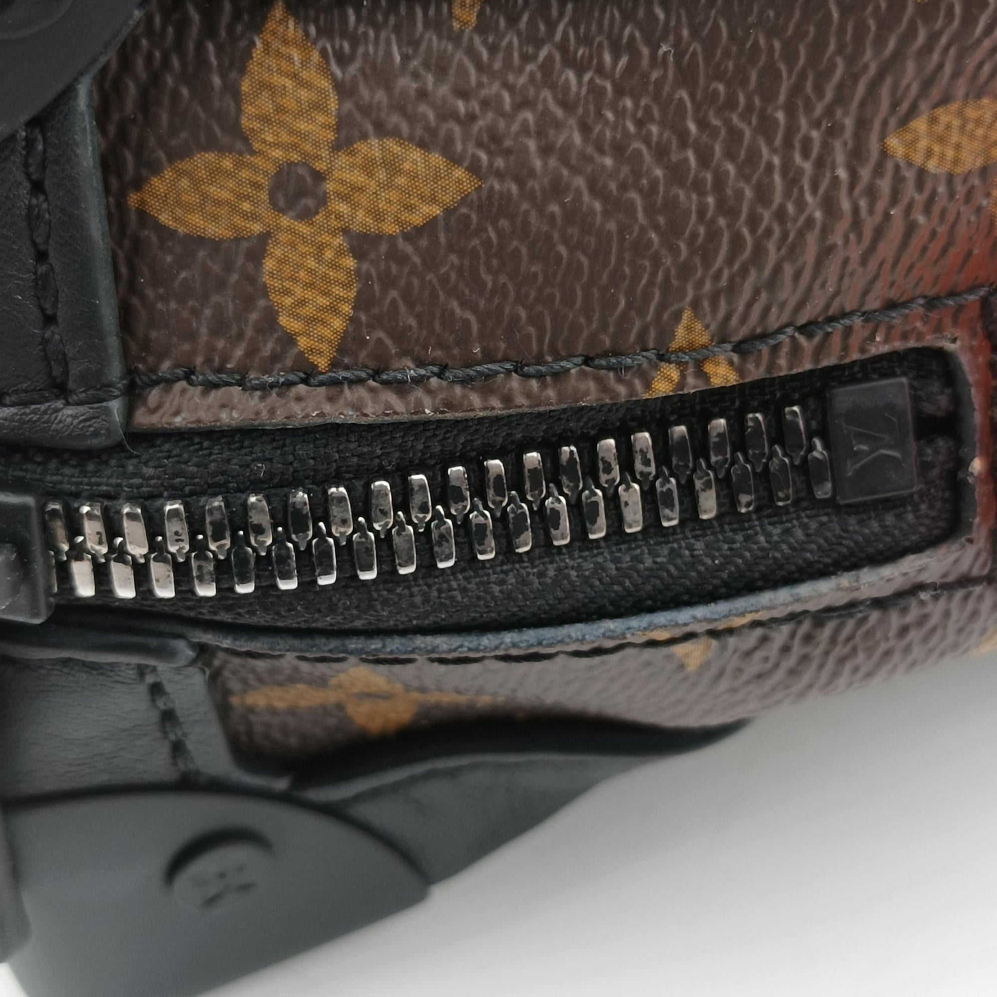 Pre-owned Louis Vuitton Solar Ray Soft Trunk brown×black Monogram Canvas×calf leather M44478 shoulderbag | stylenewstar