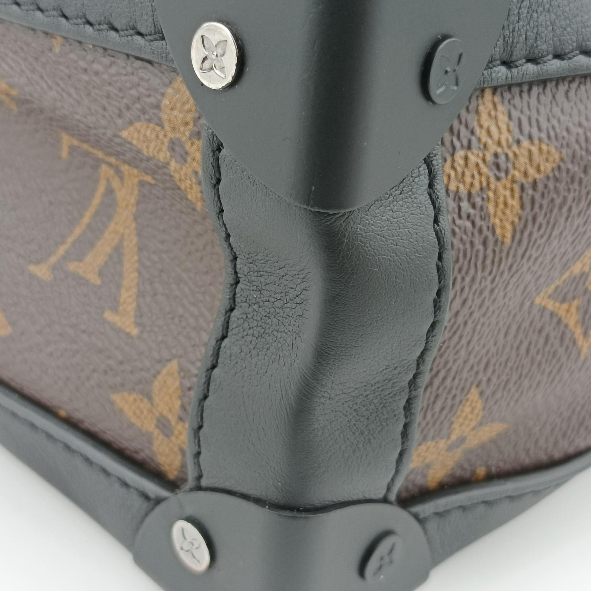 Pre-owned Louis Vuitton Solar Ray Soft Trunk brown×black Monogram Canvas×calf leather M44478 shoulderbag | stylenewstar