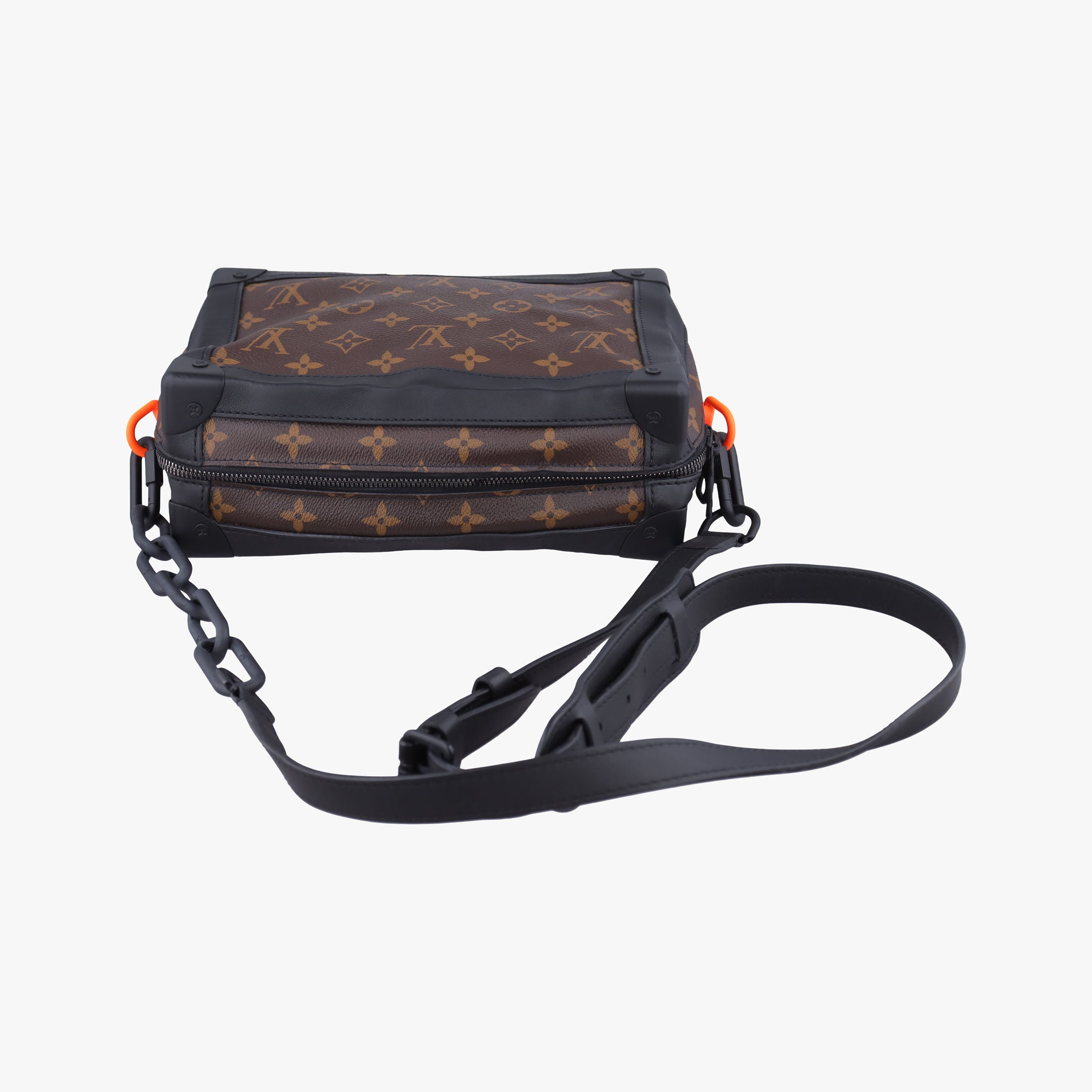 Pre-owned Louis Vuitton Solar Ray Soft Trunk brown×black Monogram Canvas×calf leather M44478 shoulderbag | stylenewstar