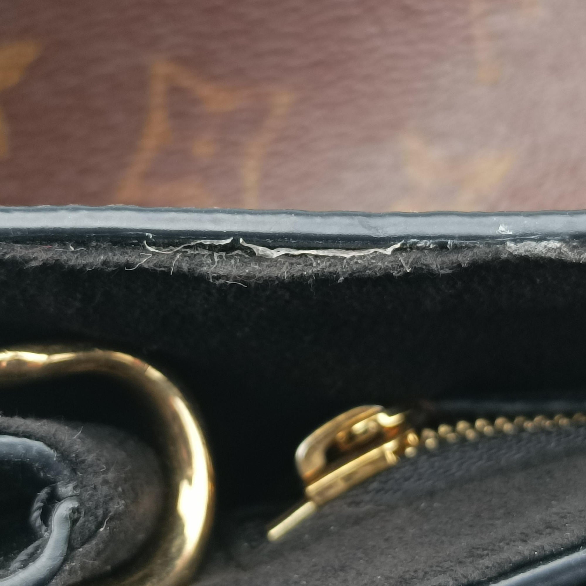 Pre-owned Louis Vuitton One-handle Flap MM　　 brown×black Monogram Canvas×calf leather M43125 shoulderbag | stylenewstar