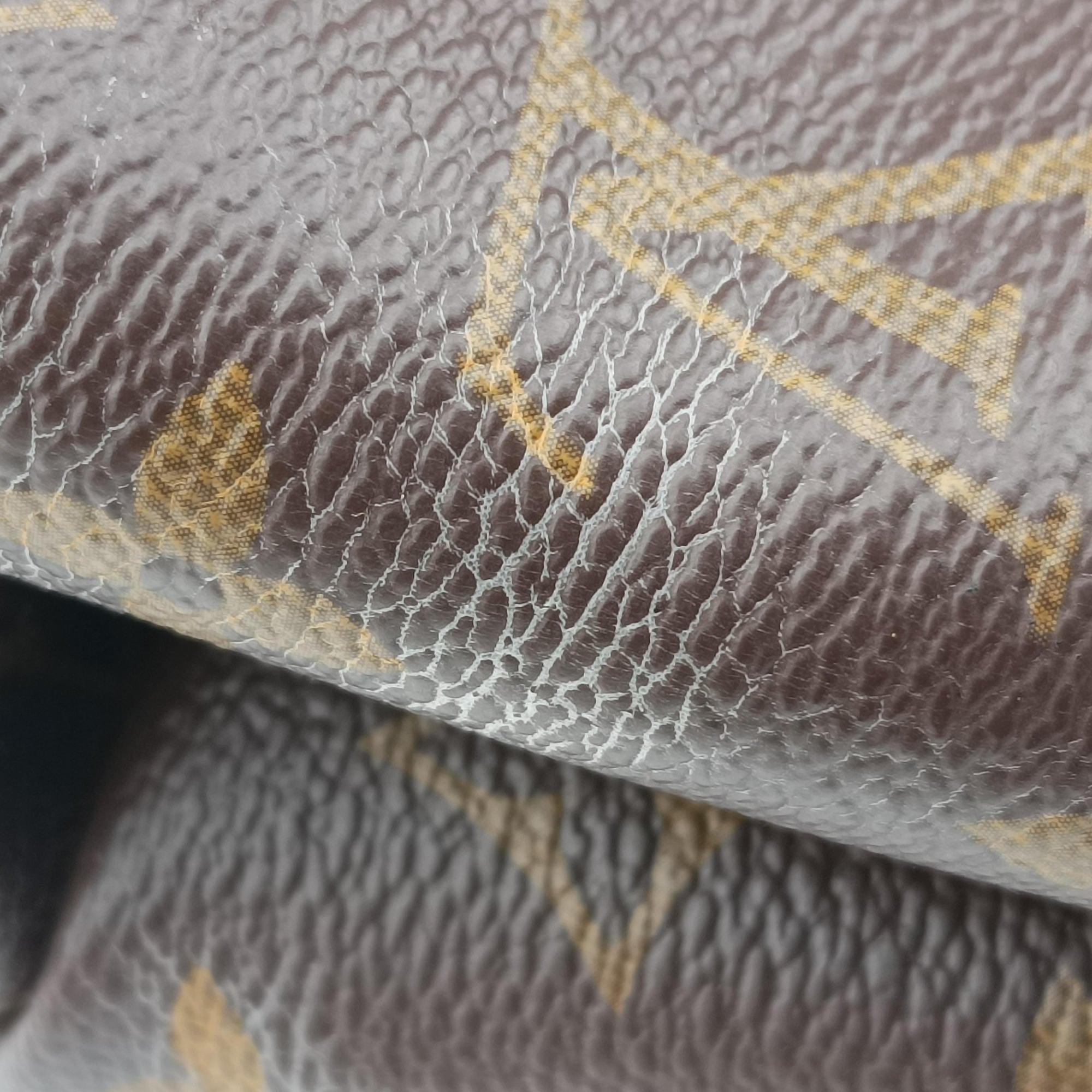 Pre-owned Louis Vuitton One-handle Flap MM　　 brown×black Monogram Canvas×calf leather M43125 shoulderbag | stylenewstar