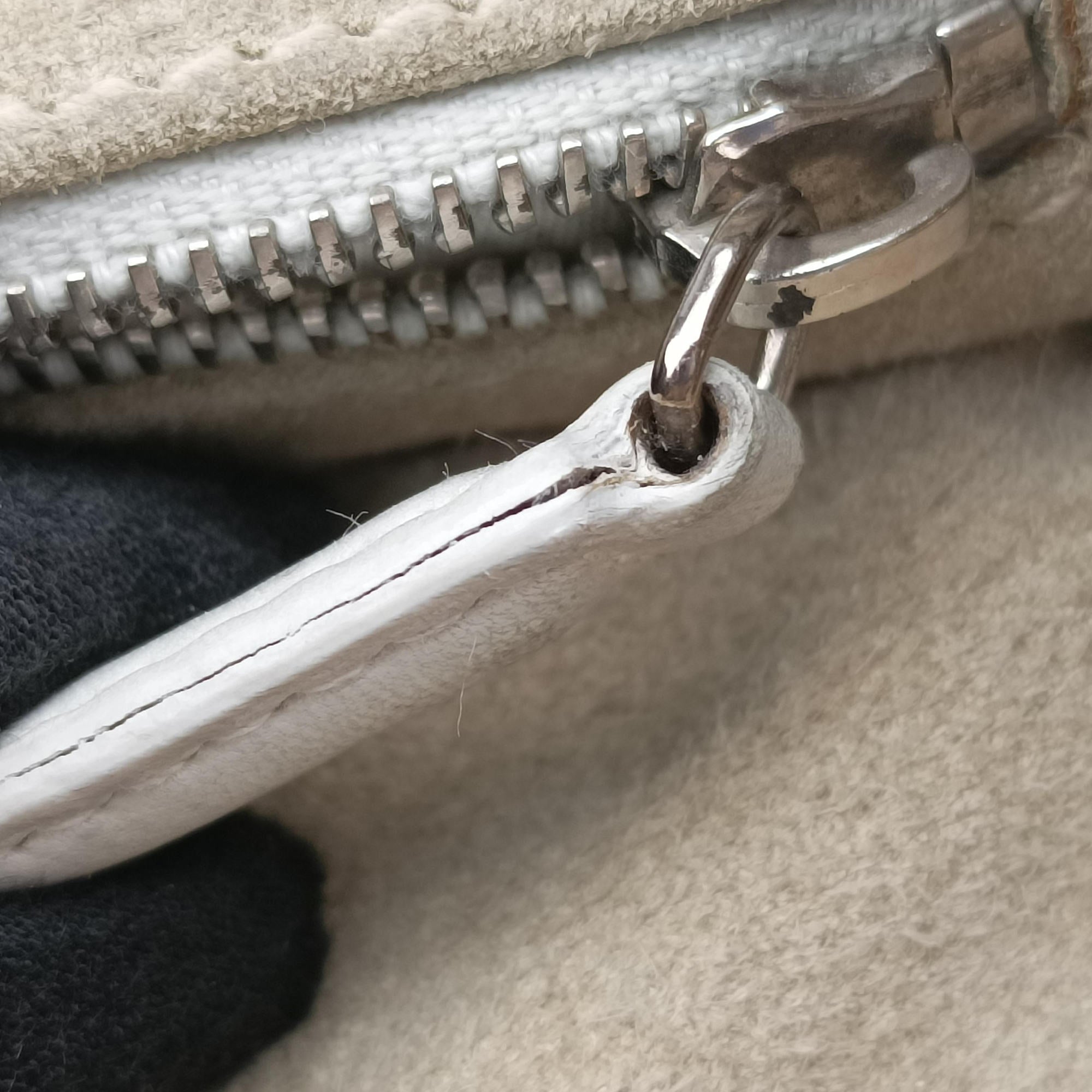 Pre-owned Christian Dior Soft lady dior hobo White lambskin  handbag | stylenewstar