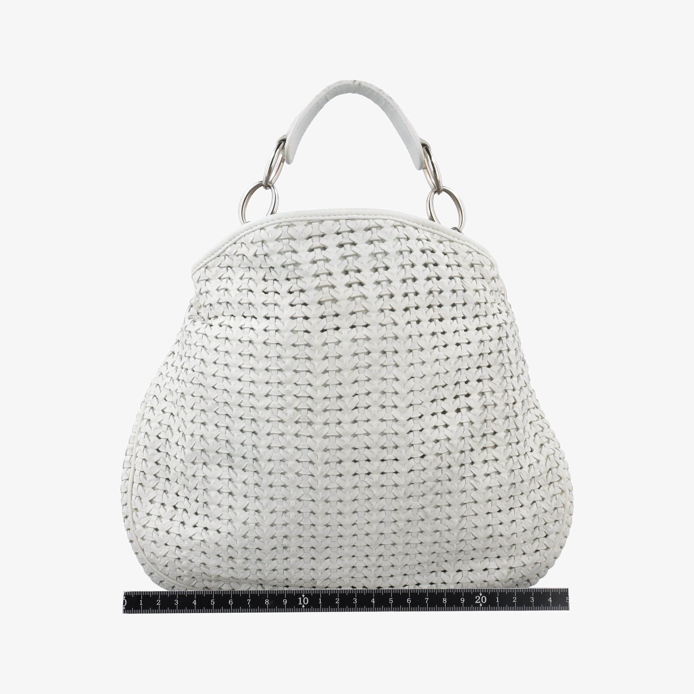 Pre-owned Christian Dior Soft lady dior hobo White lambskin  handbag | stylenewstar