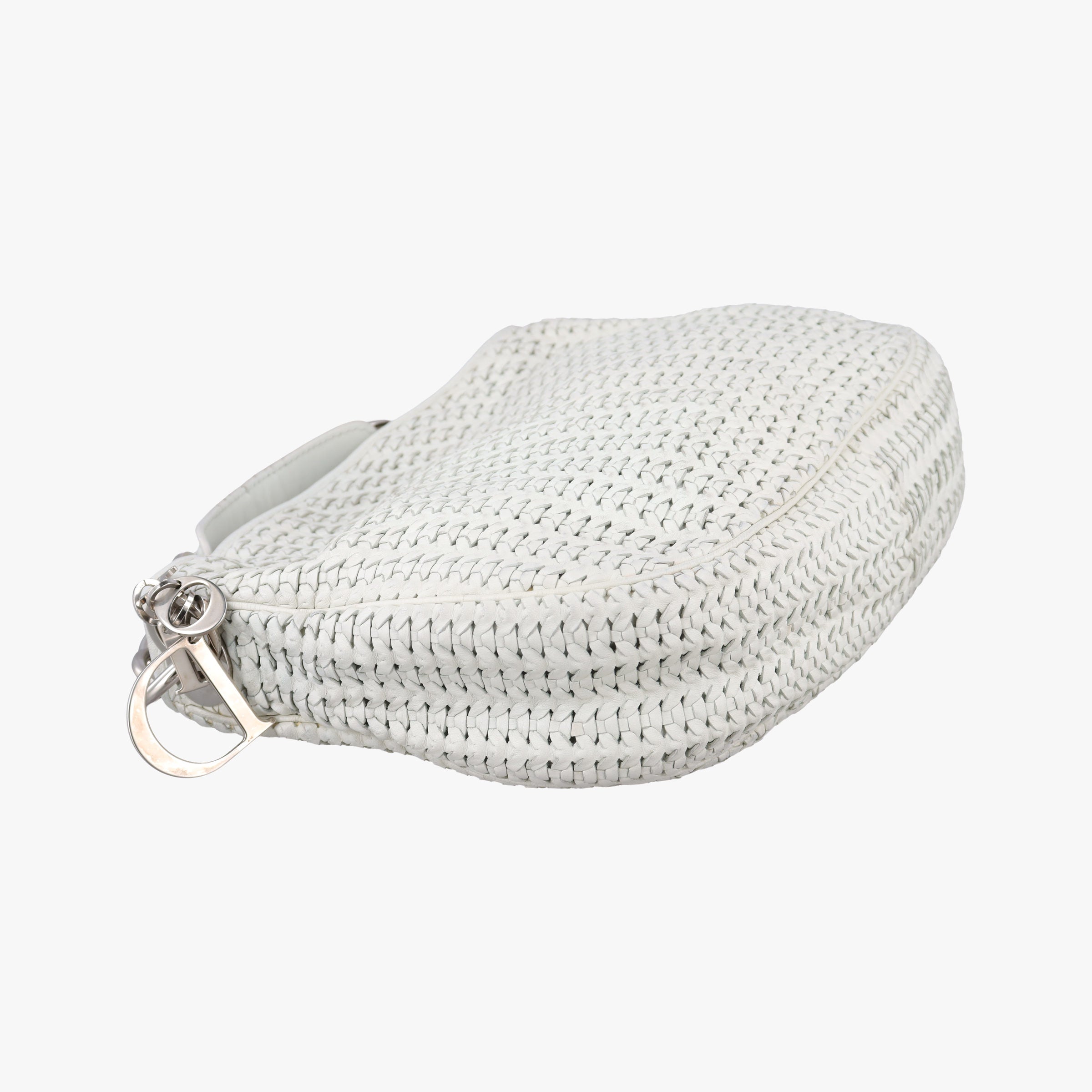 Pre-owned Christian Dior Soft lady dior hobo White lambskin  handbag | stylenewstar