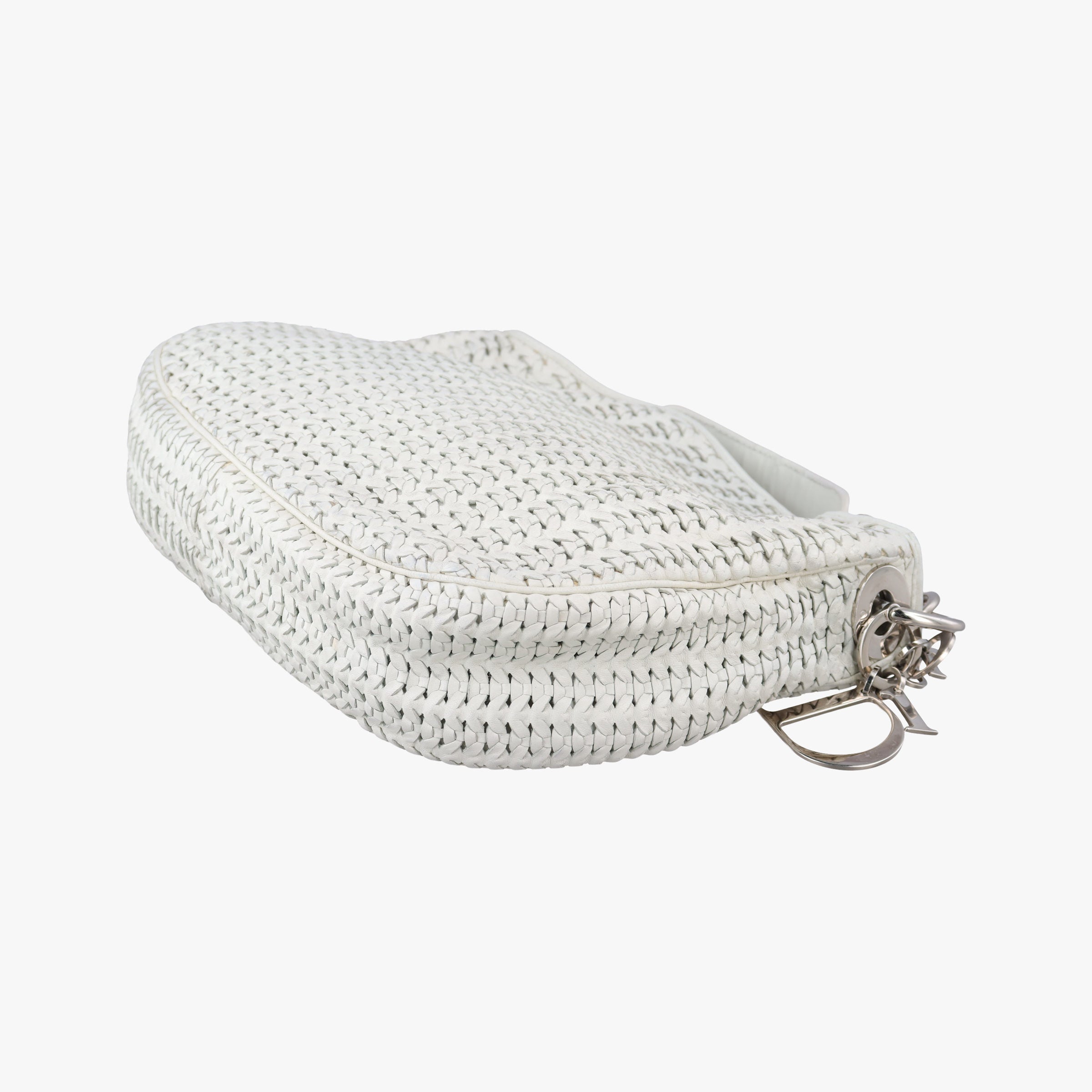 Pre-owned Christian Dior Soft lady dior hobo White lambskin  handbag | stylenewstar