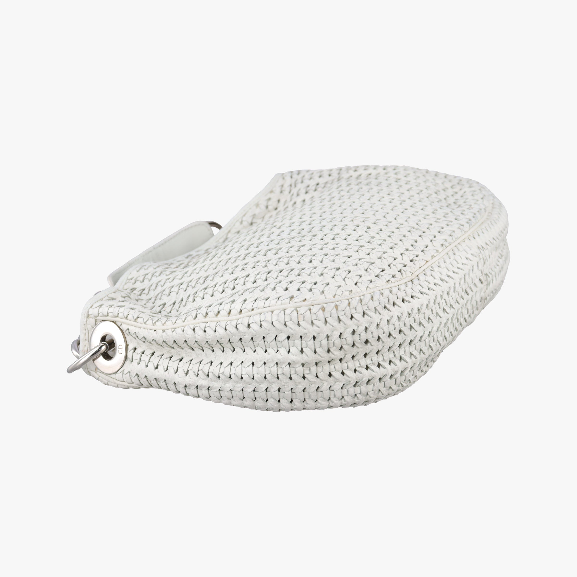 Pre-owned Christian Dior Soft lady dior hobo White lambskin  handbag | stylenewstar