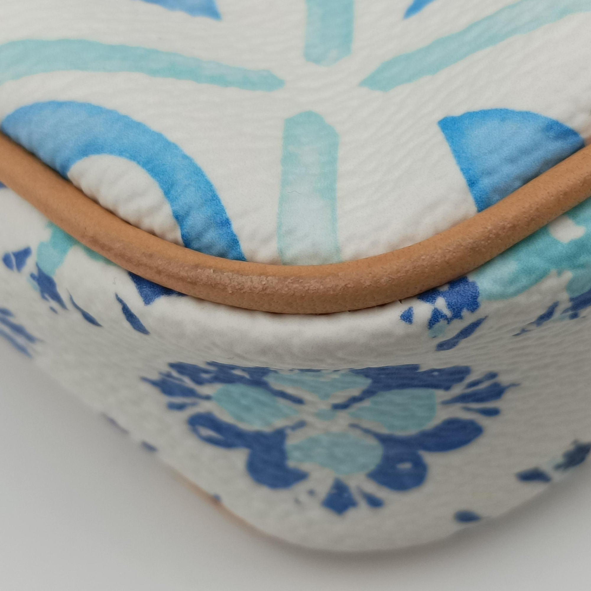 Pre-owned Louis Vuitton MULTI POCHETTE ACCESSOIRES White x Blue x Beige Monogram Tile Canvas M25374 shoulderbag | stylenewstar